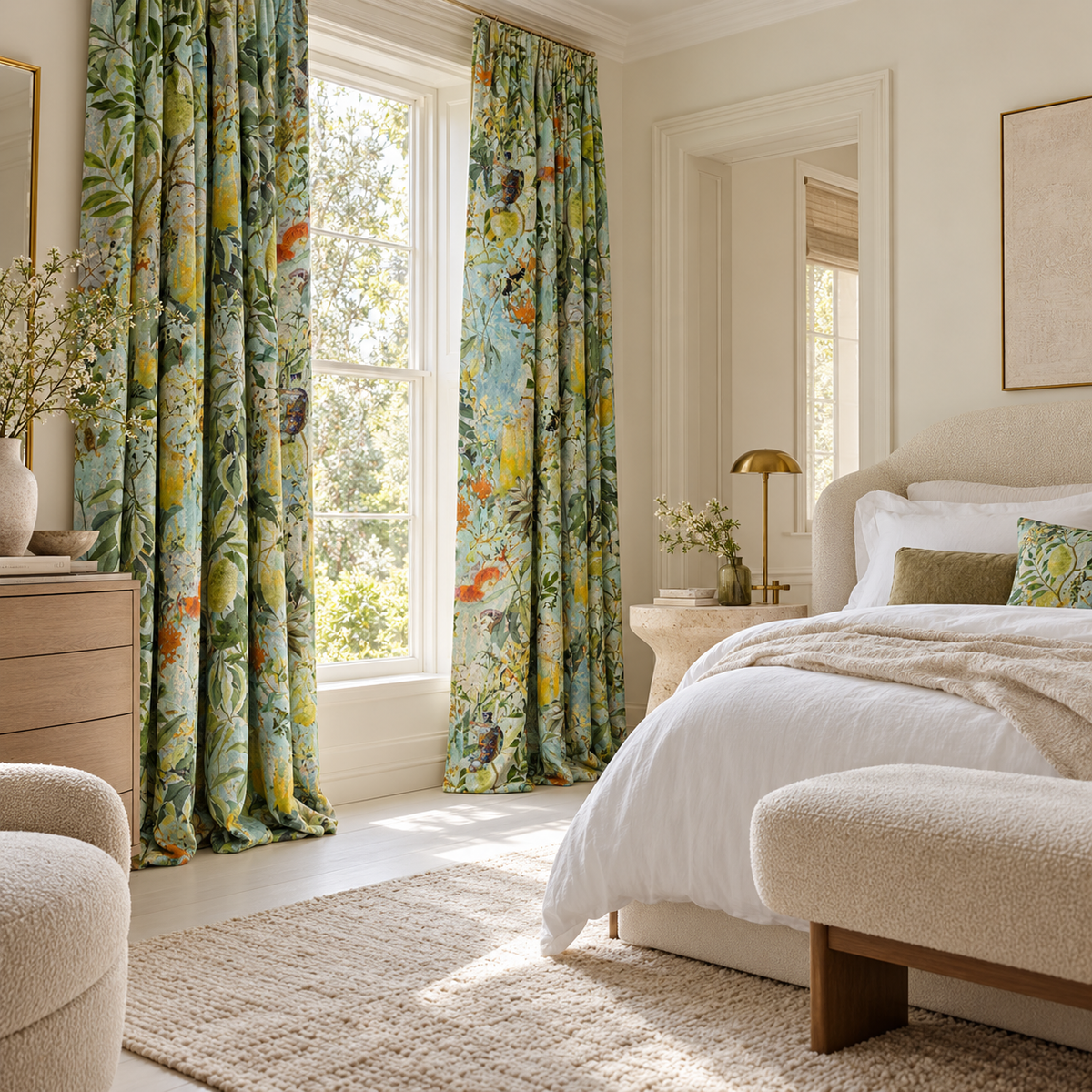 Fabric - Into the Wild - Wild Bunch in Blue