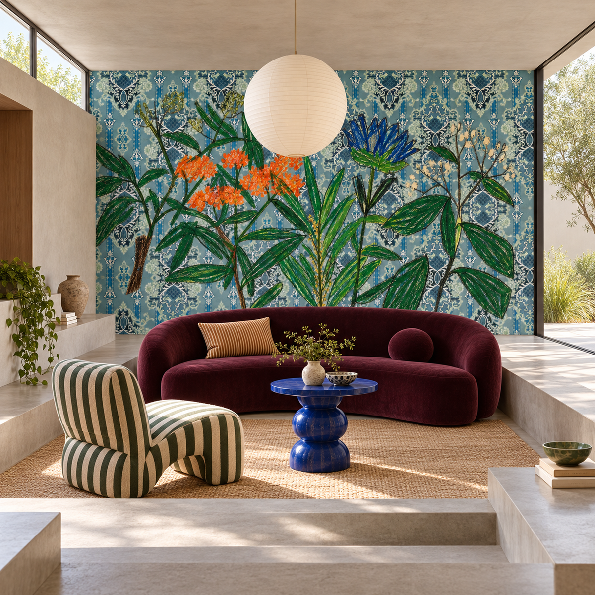 Wallpaper - Botanical Graffiti - Wild Manners