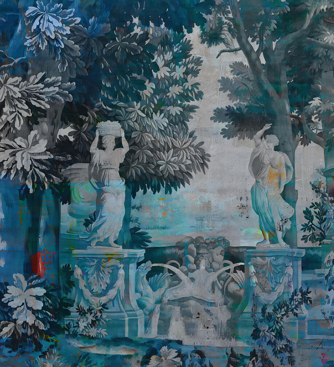 Wallpaper - Woven Magic- Tapestry Blue