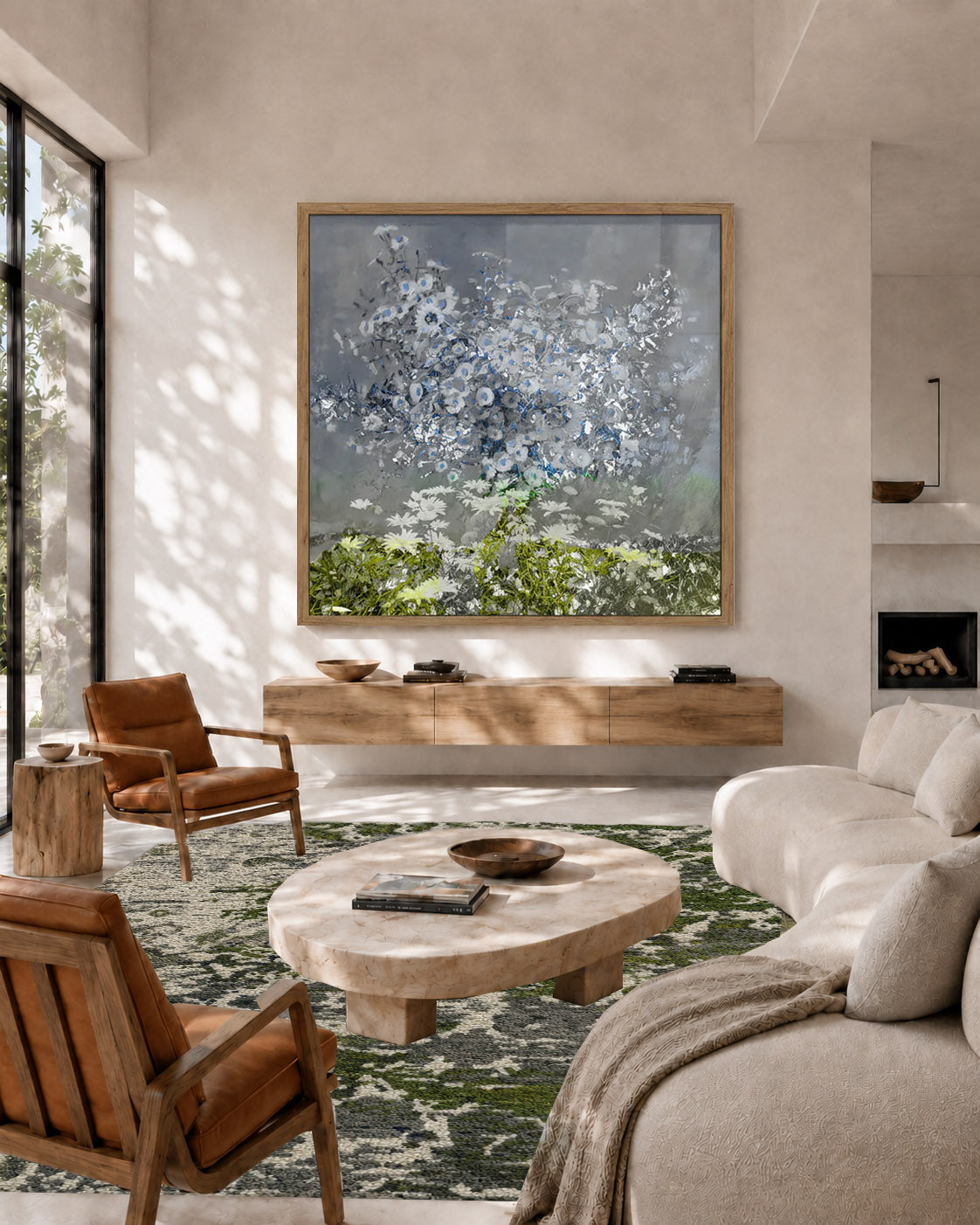 Rug - Chalky Landscape - Olive