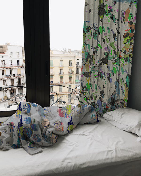 Fabric - Mixed Media - Water Colour Splash