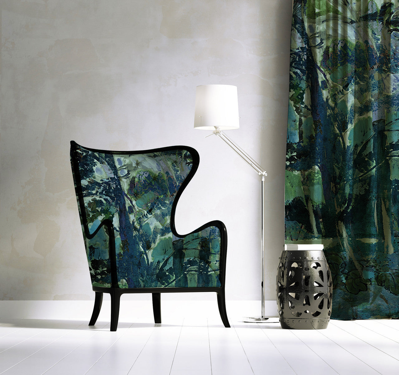 Fabric - Fauve Forest - Blue