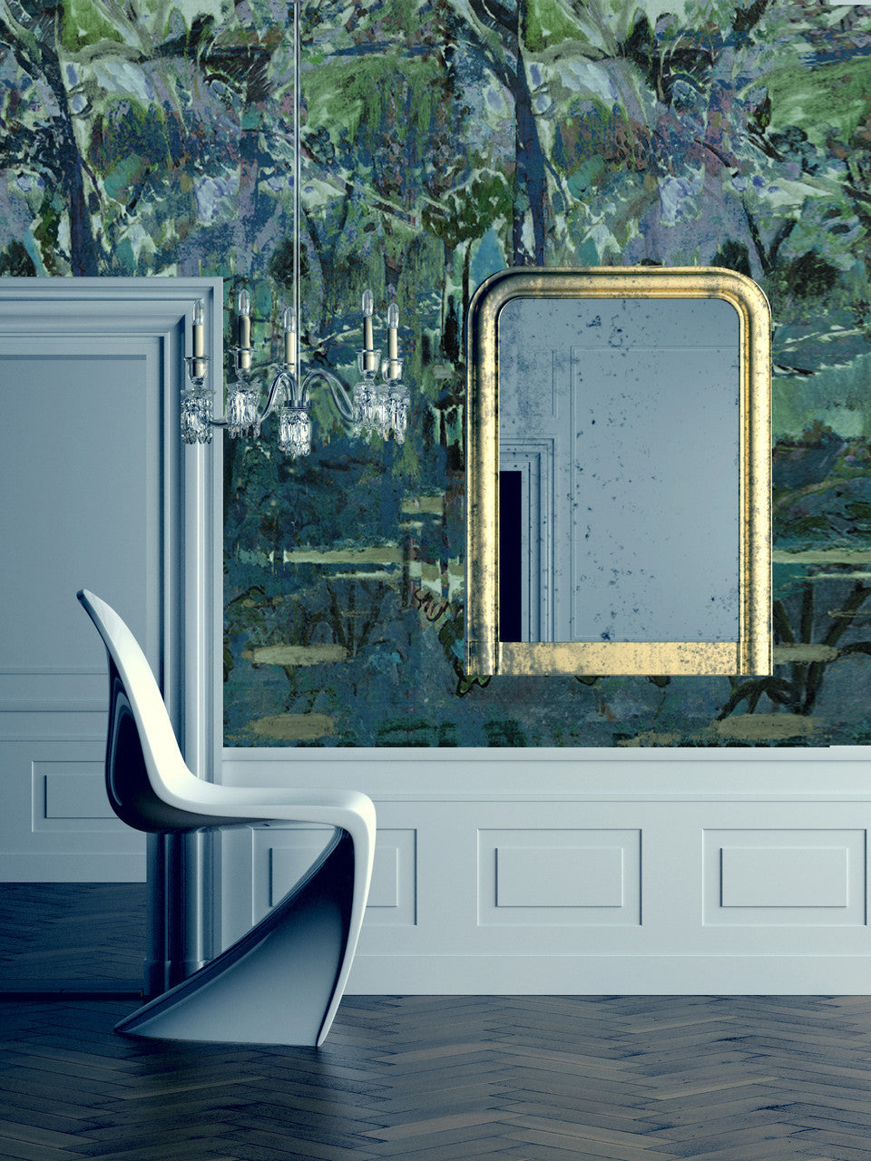 Wallpaper - Fauve Forest - Blue