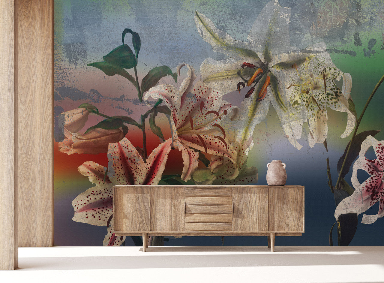 Wallpaper - Floating World - Rainbow Lilly