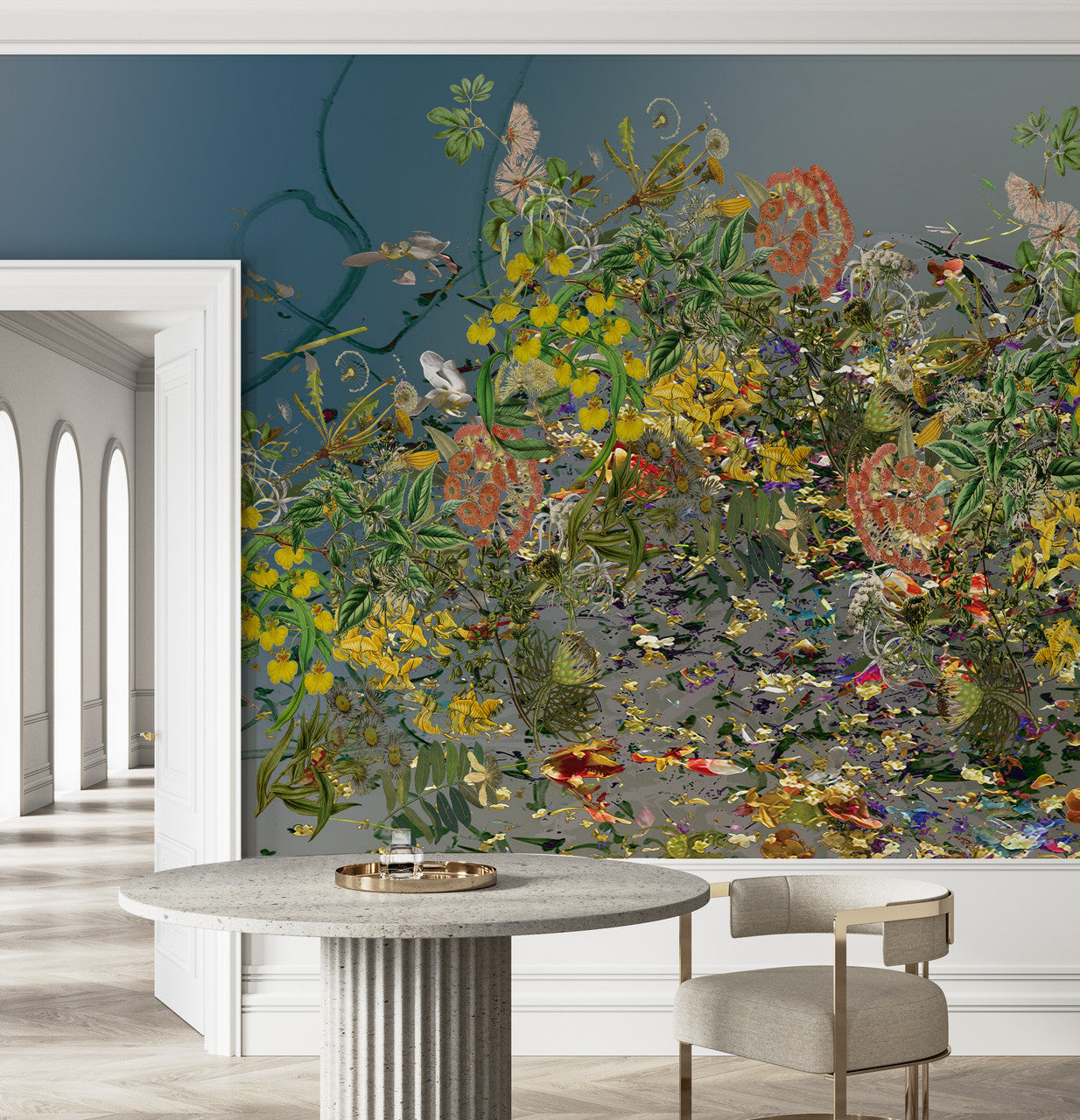 Wallpaper - Floral Explosion - Light