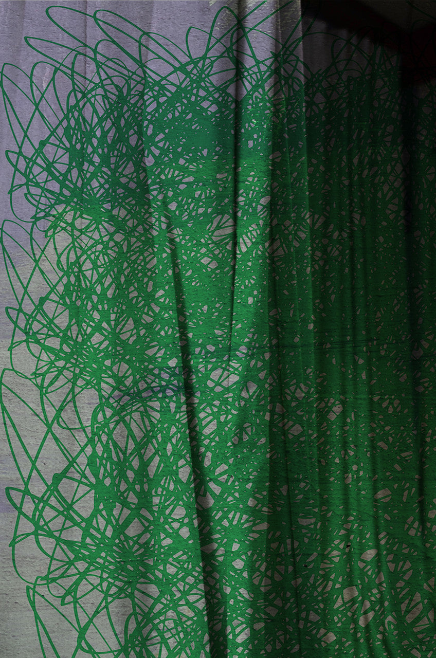 Fabric - Scribble - Green (Archive Drop)