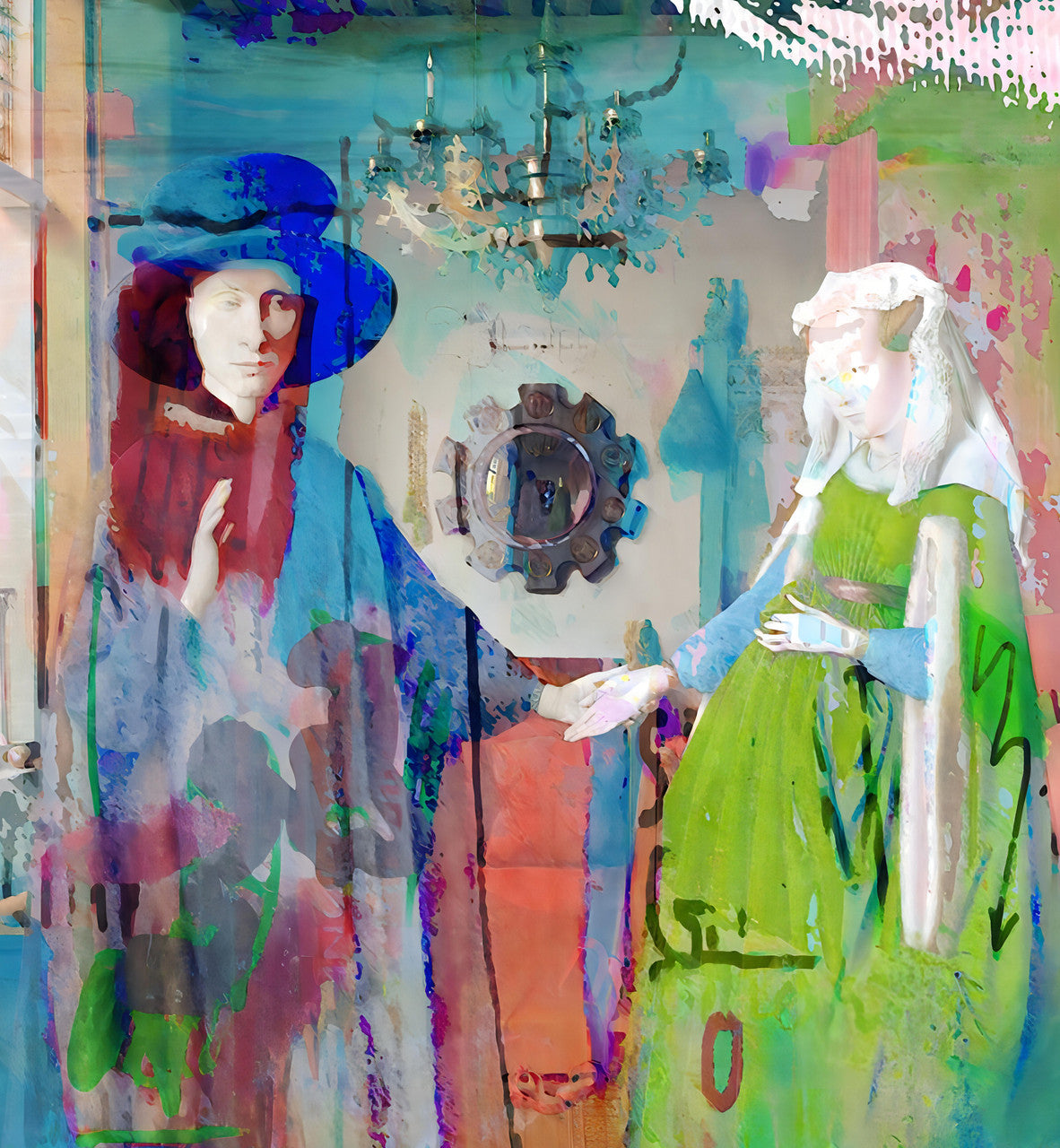 Wallpaper - Famous Paintings - The Nice Couple from Bruges