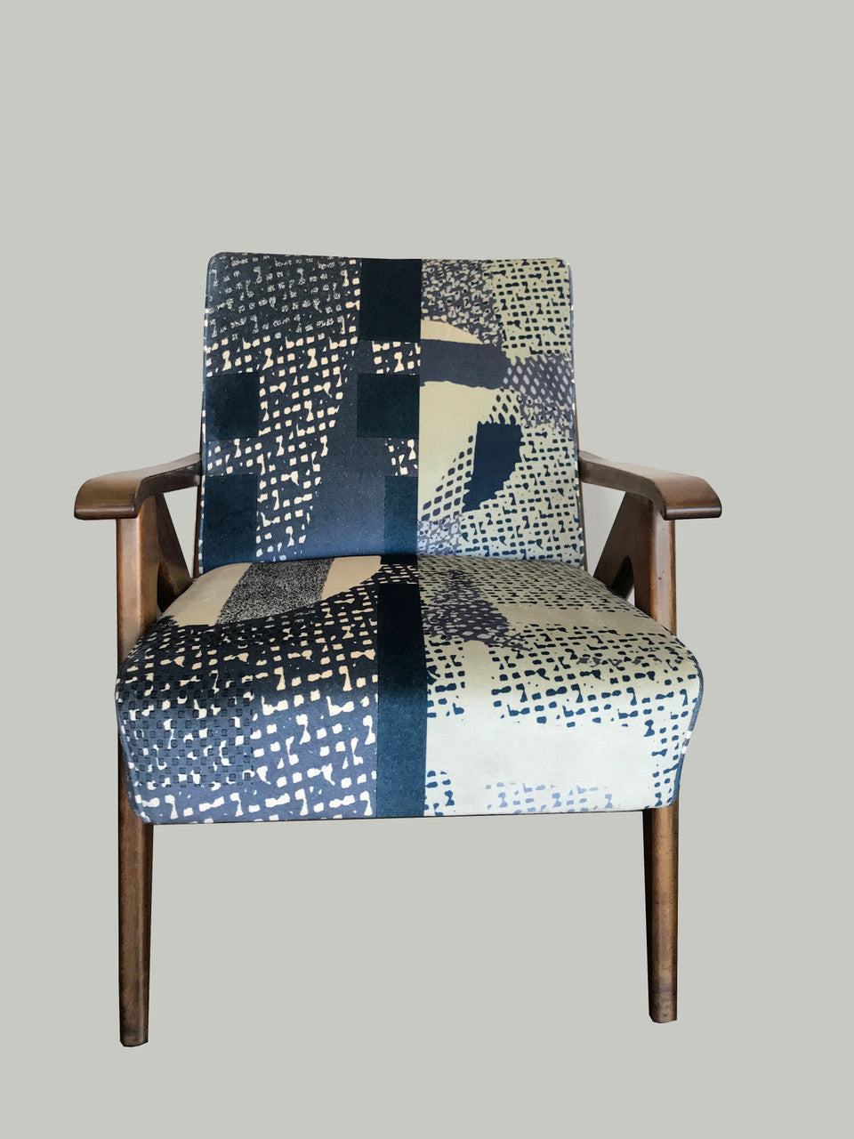 Fabric - Modigliani Was Here - Blue Abstract
