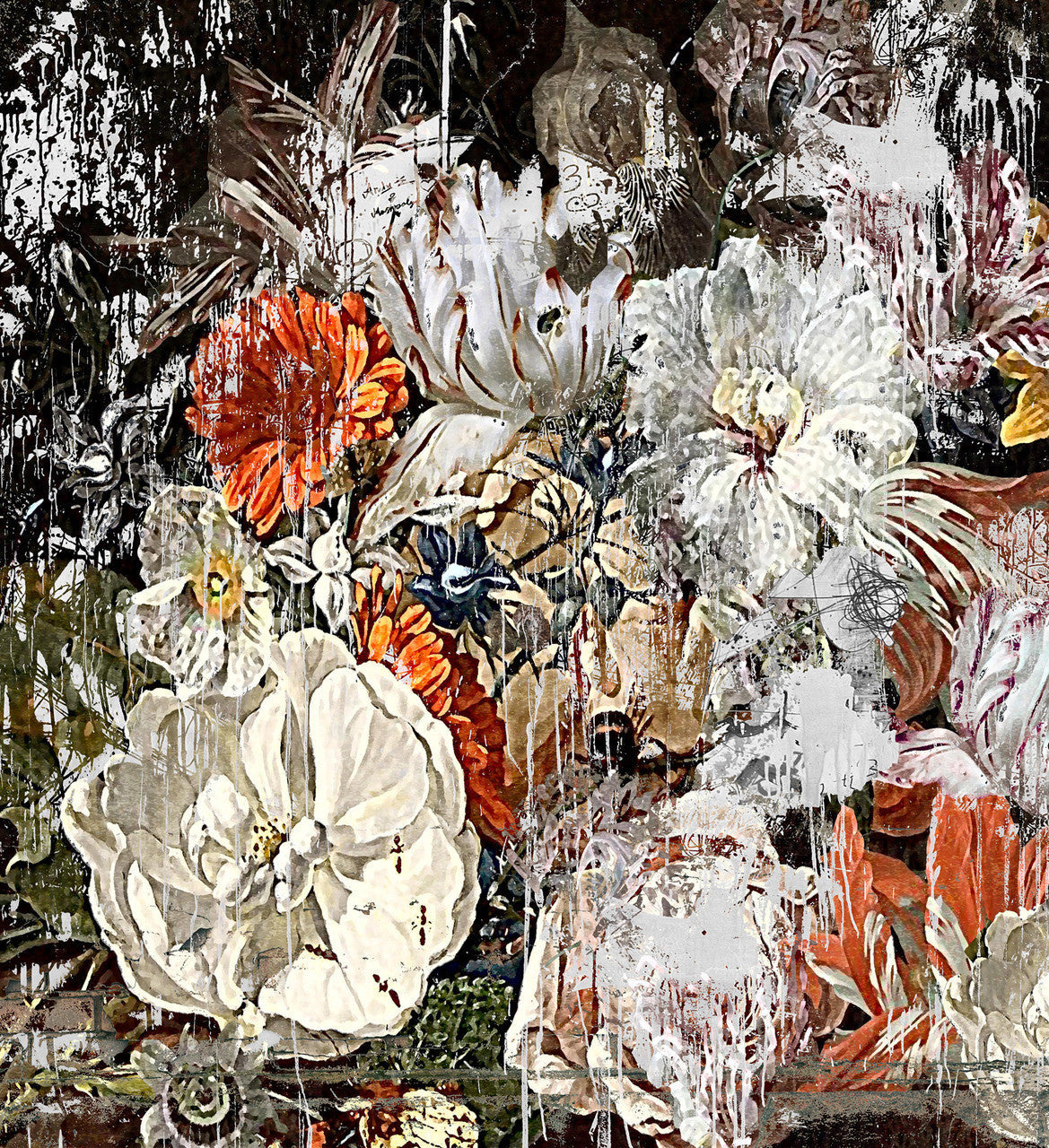 Wallpaper - Still Life with Flowers - Magnolia and Rose