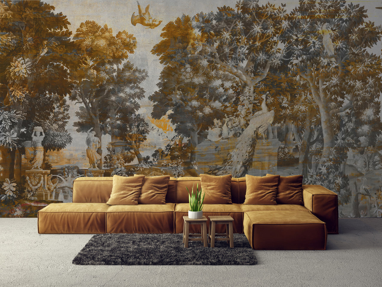 Wallpaper - Woven Magic- Tapestry Orange