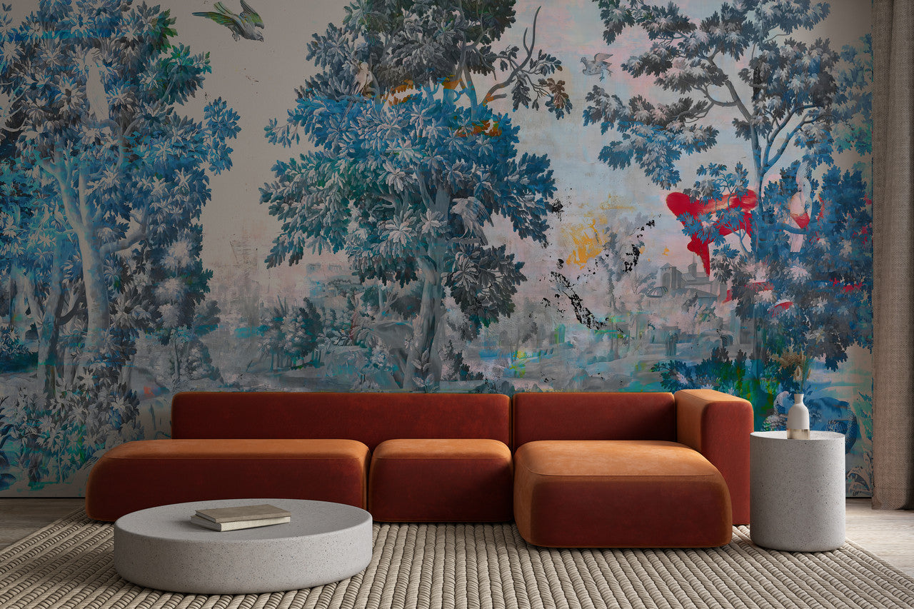 Wallpaper - Woven Magic- Tapestry Blue