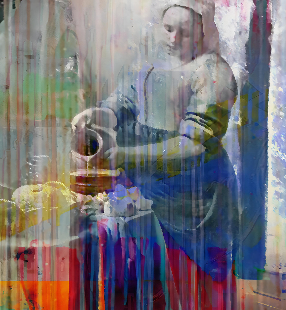 Wallpaper - Famous Paintings - The Milk Maid