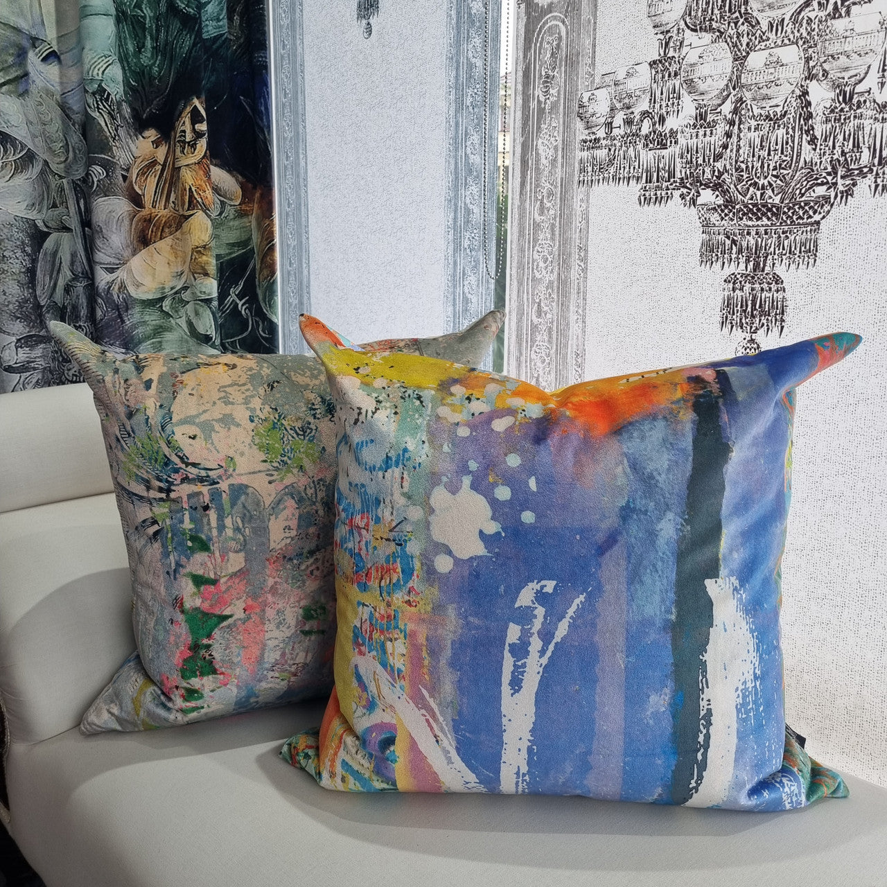 Cushion - Famous Paintings - Fireworks