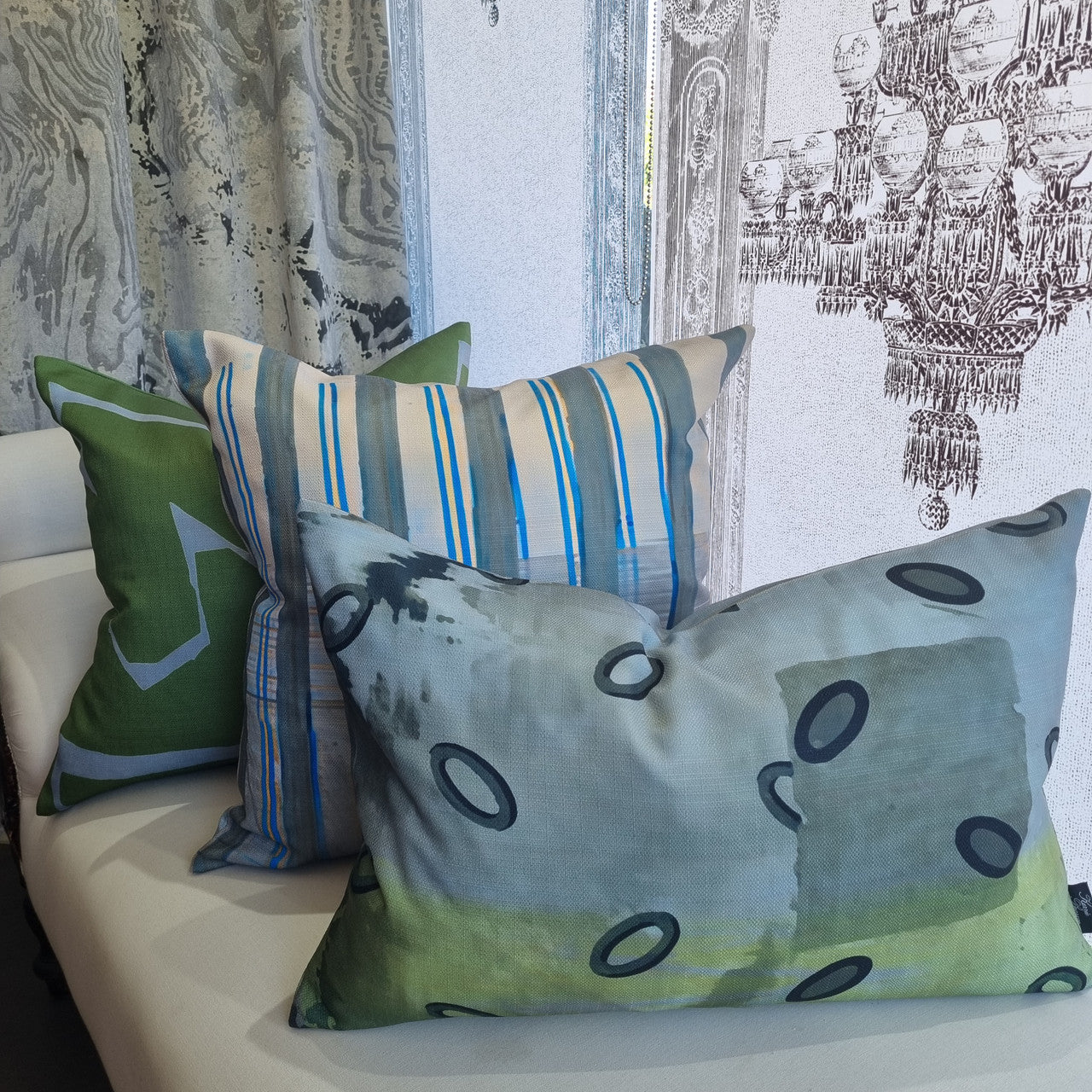 Cushion - Geometrico - Green