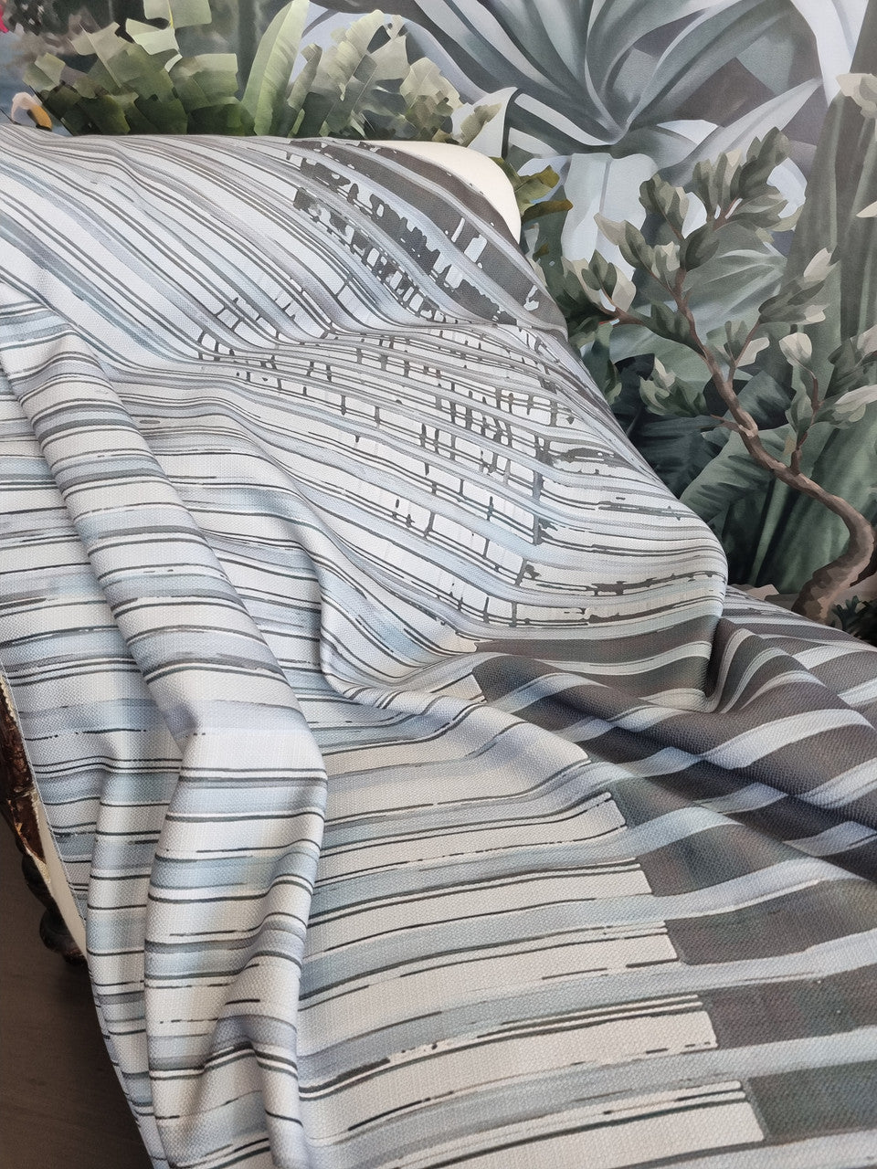 Fabric - Geometrico - Grey Stripes
