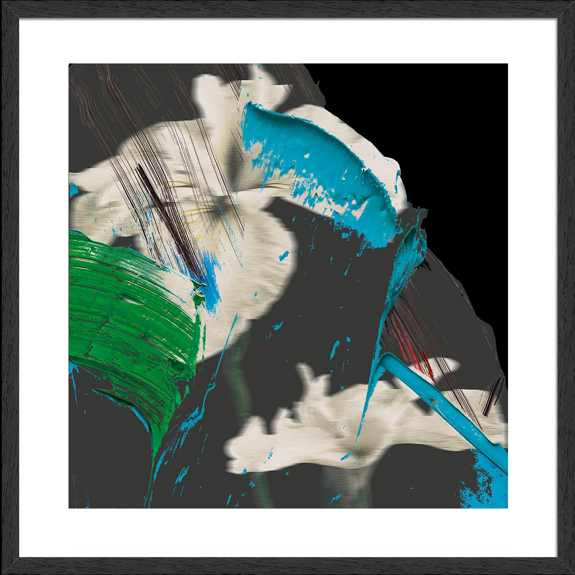 Framed Art Print - Blurred Vision Blue Iris