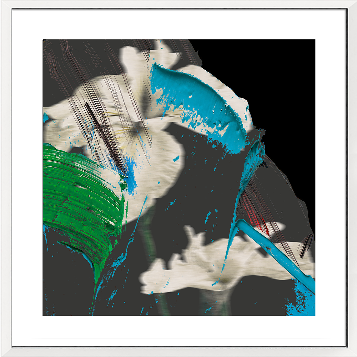 Framed Art Print - Blurred Vision Blue Iris