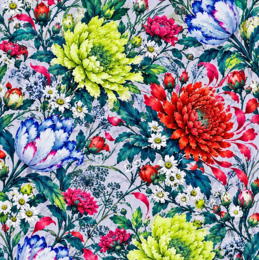 Fabric - Botanical Voltage -Full Bloom