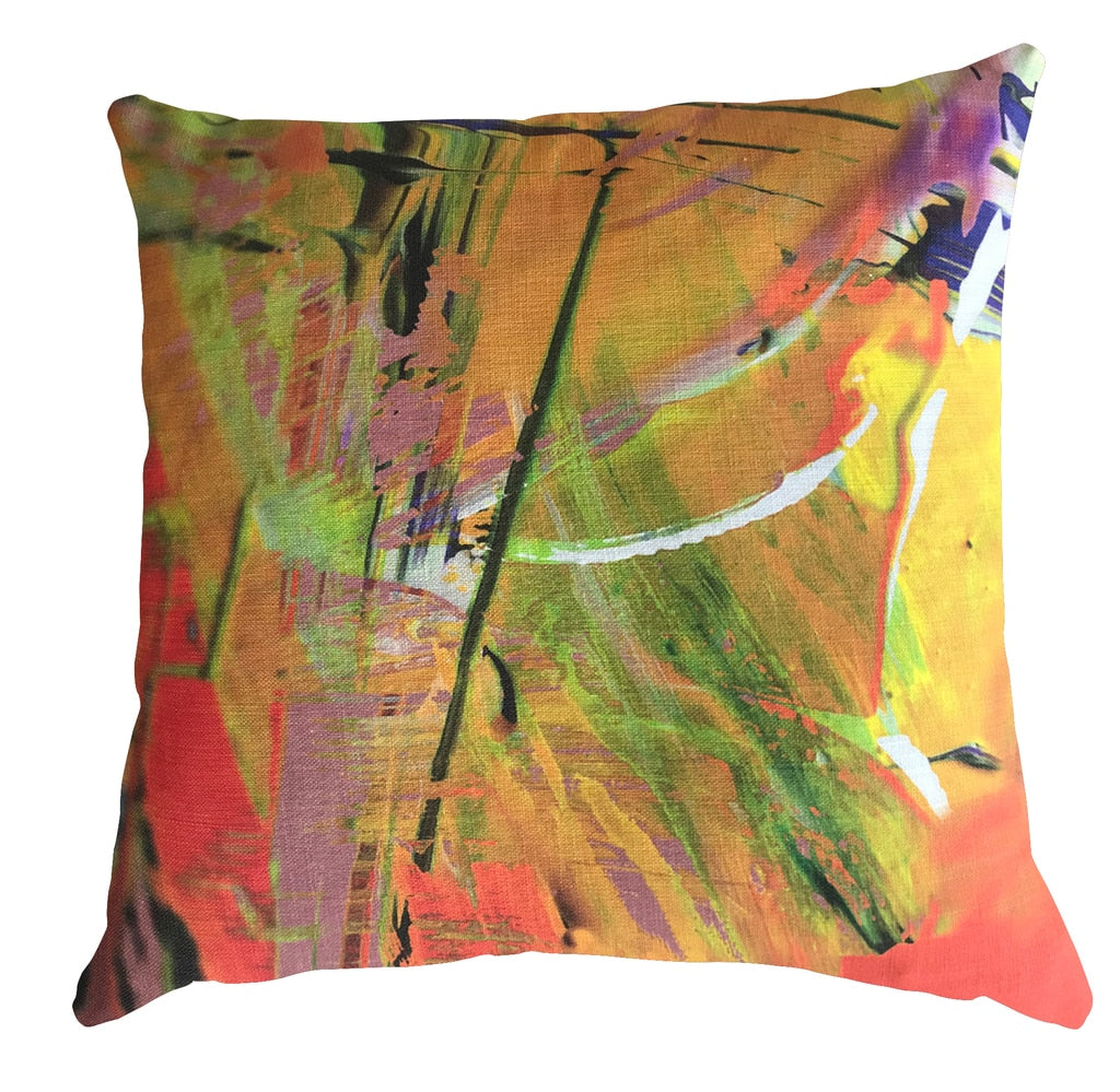 Cushion - Blurred Vision - Artificial Light (linen style)