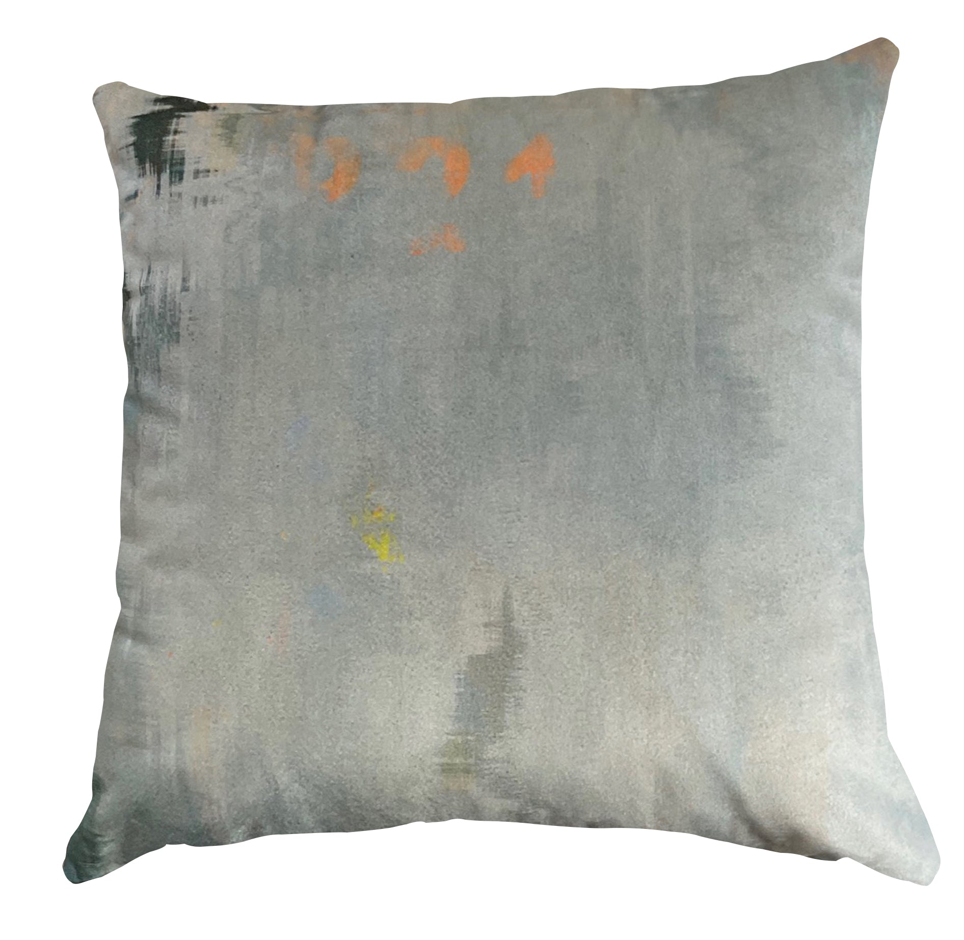 Cushion - Abstract Landscape - Orange Splash (sample edition)