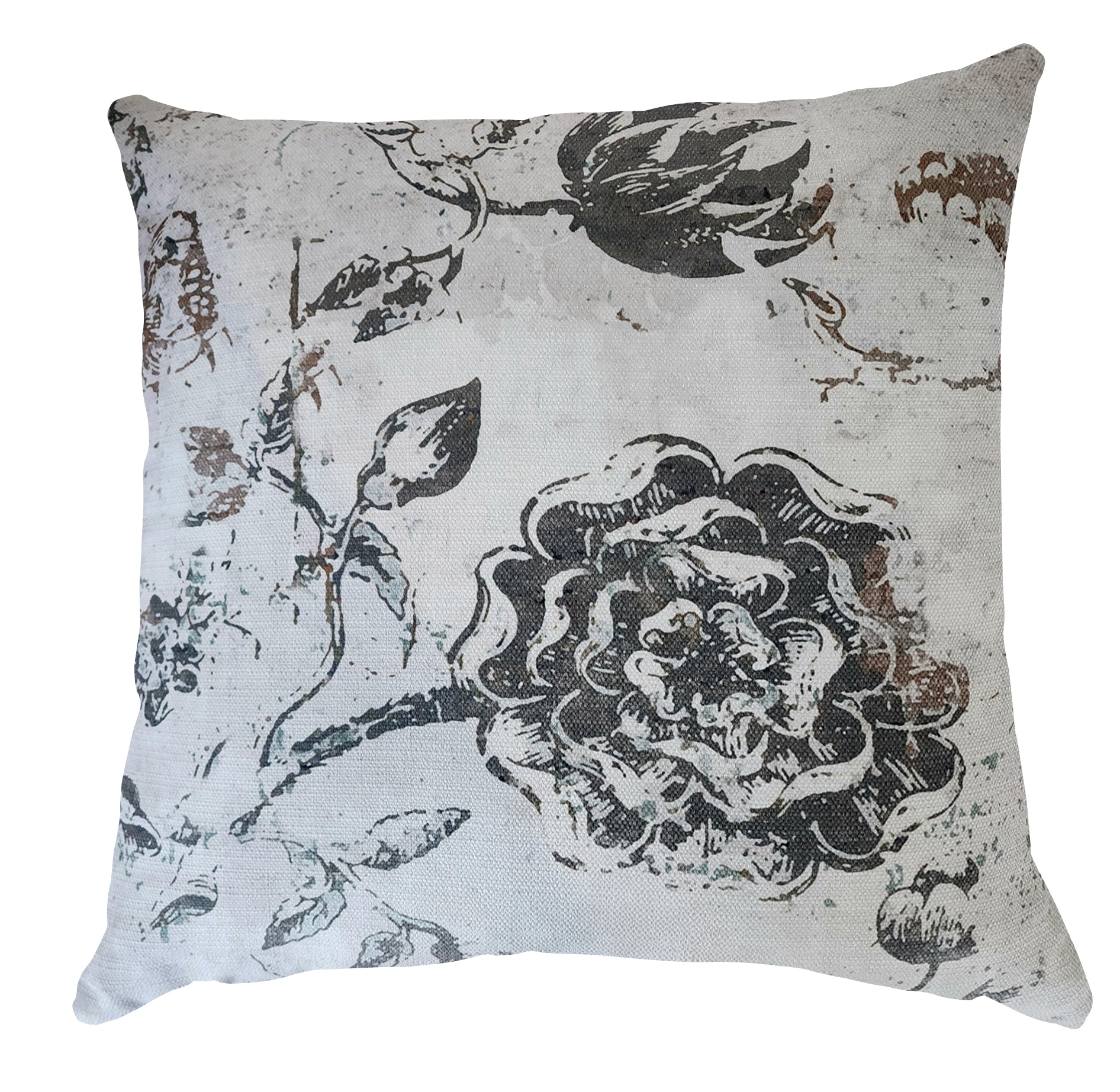 Cushion - Botanical Graffiti Light (linen-style)