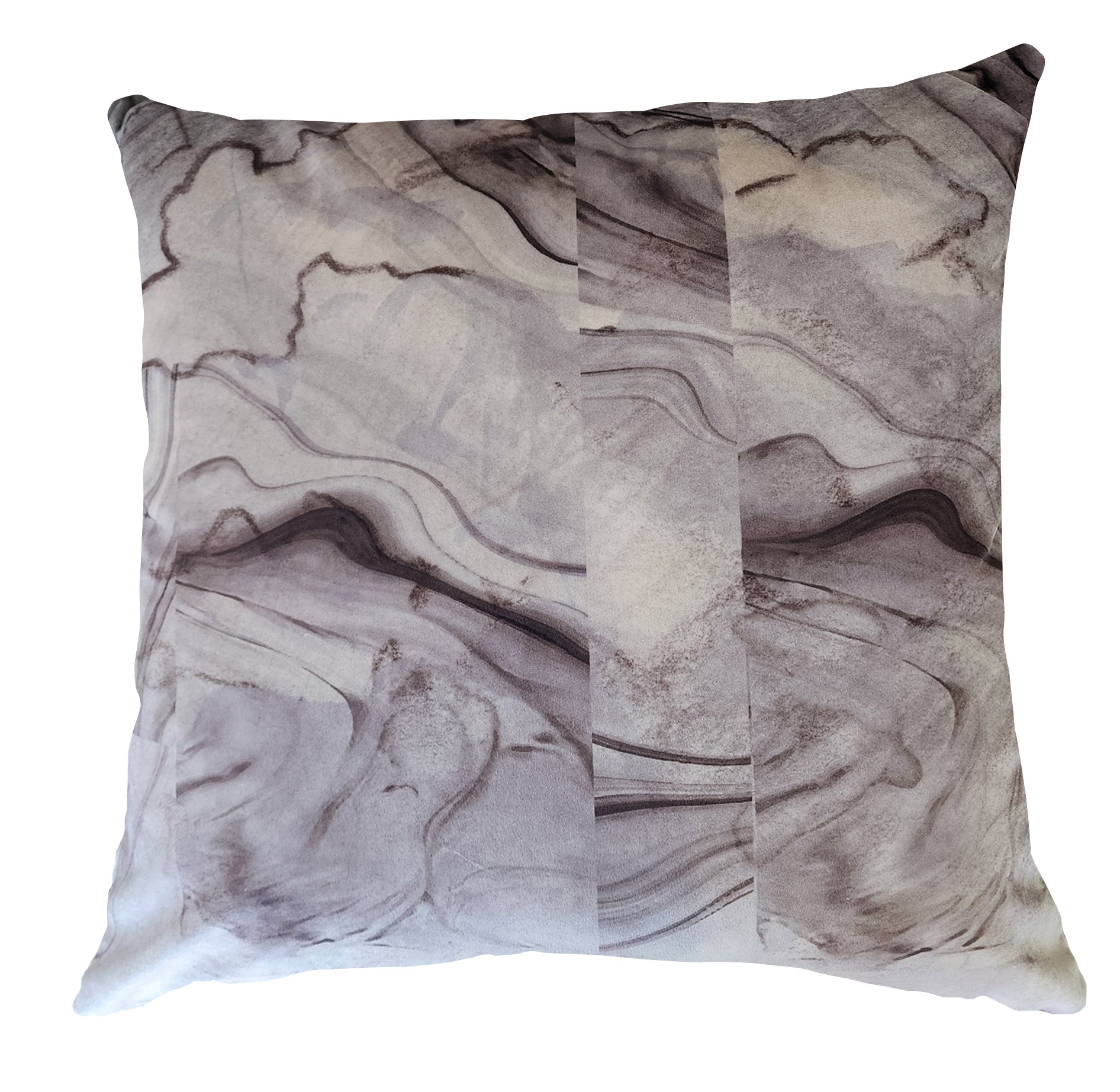 Cushion - Broken Marble - Black Sesame