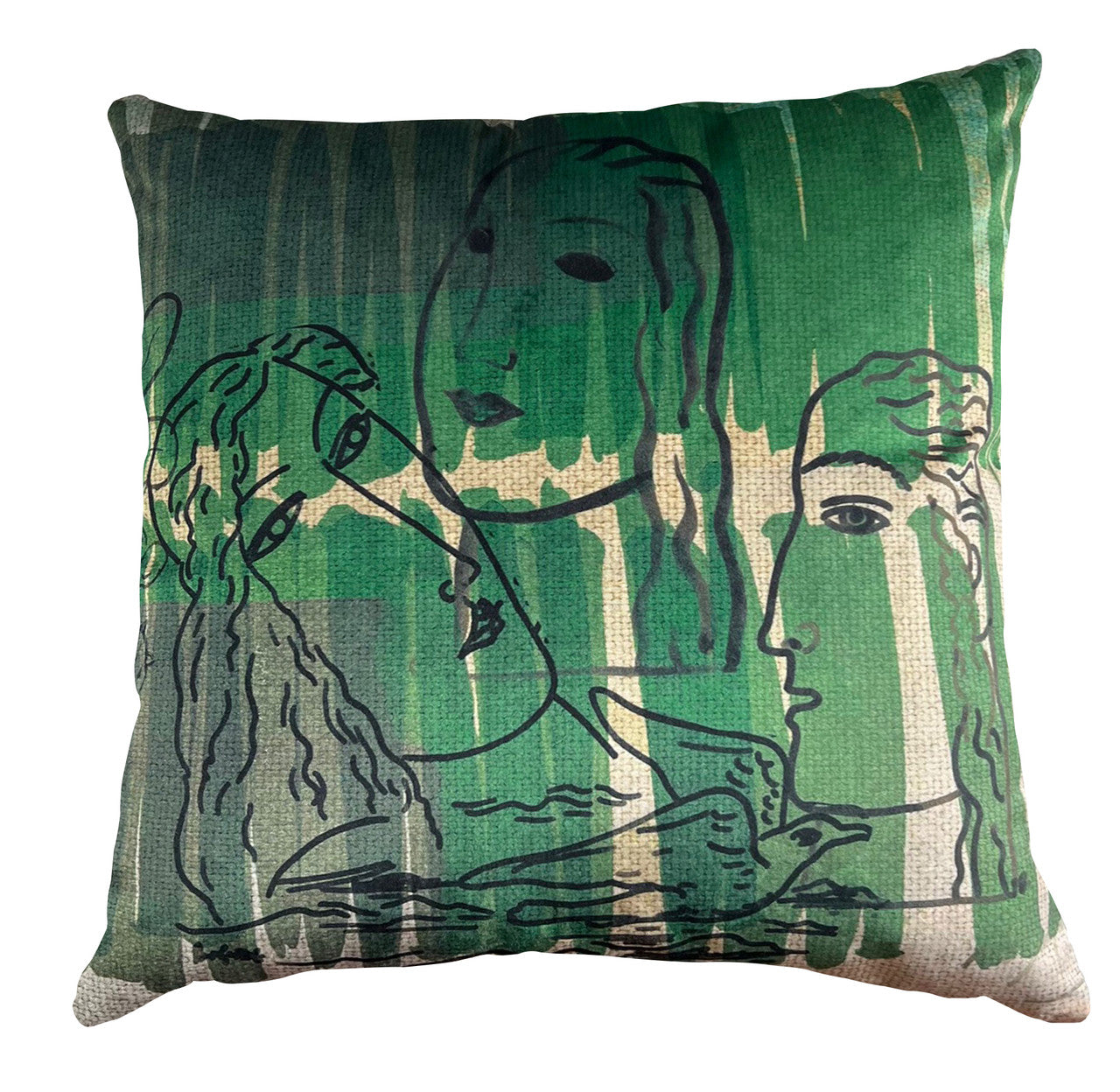 Cushion - Composition with Bird