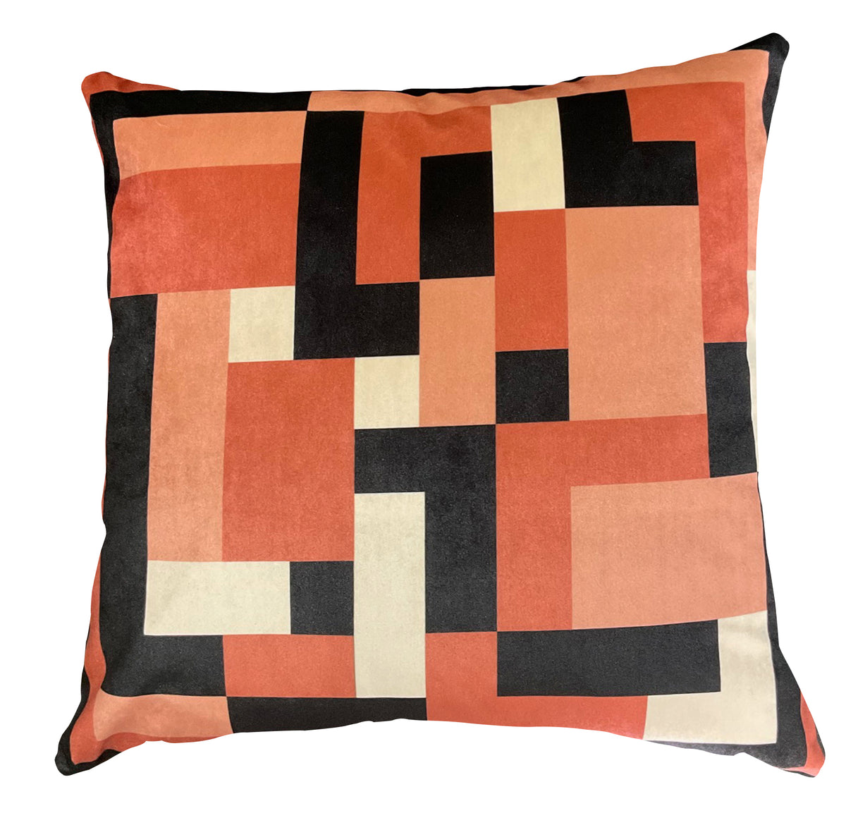 Cushion - Grid Theory - Axis in Terracotta