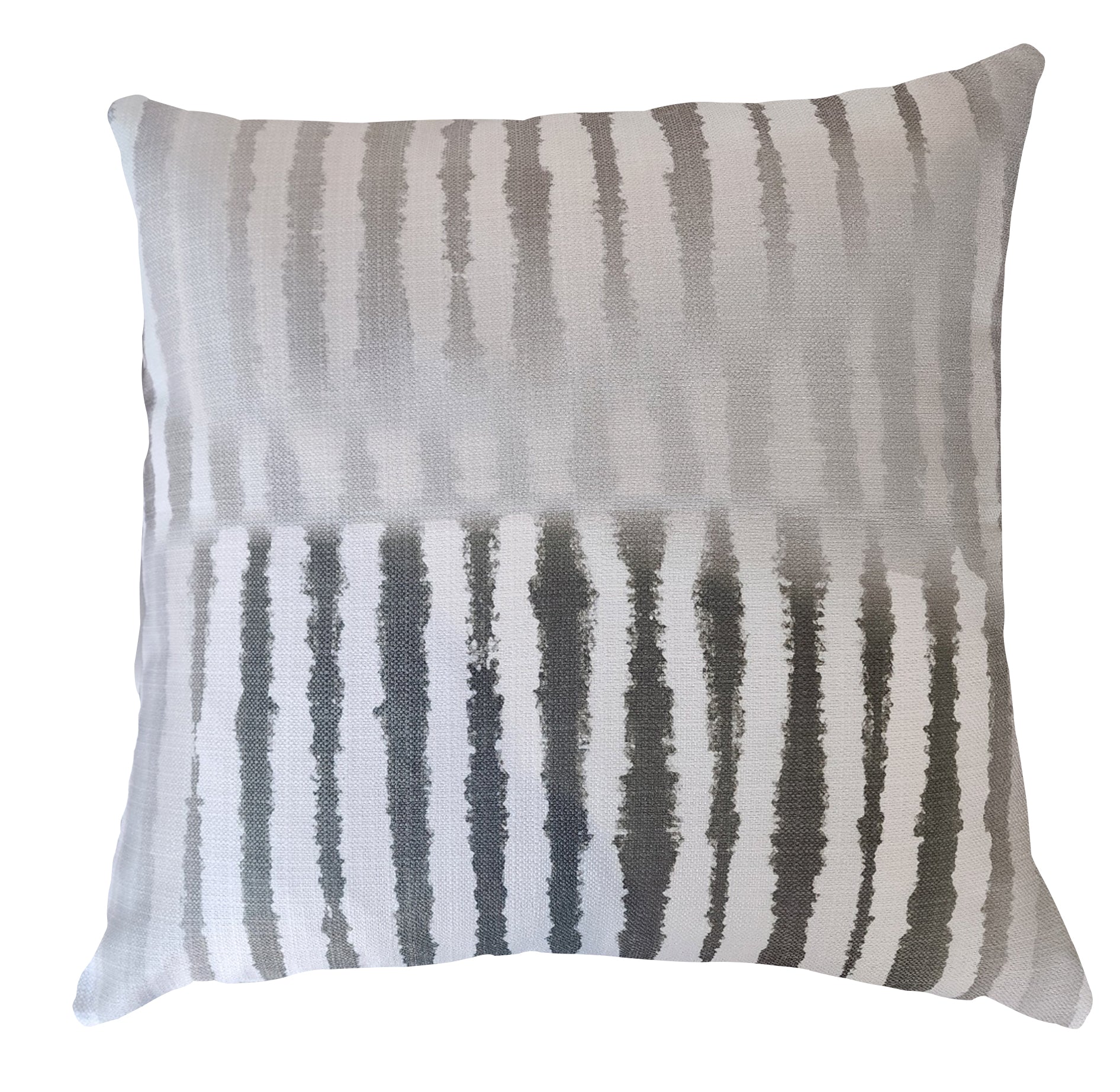Cushion - Stone Stripes (linen-style)