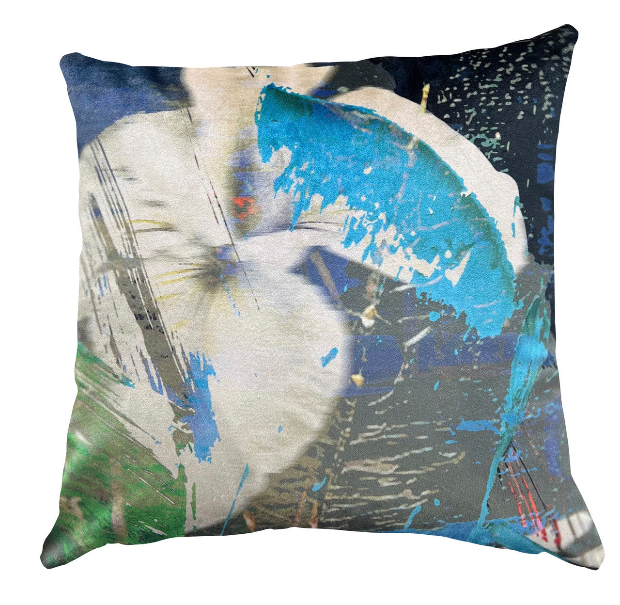 Cushion - Blurred Vision - Blue Iris