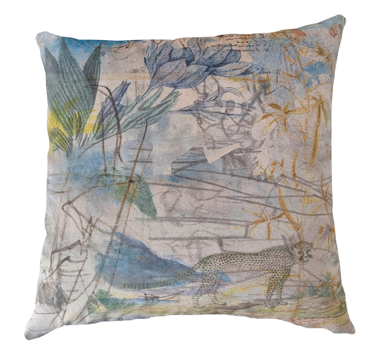 Cushion - Urban Sketches - Moulin Girls with Leopard