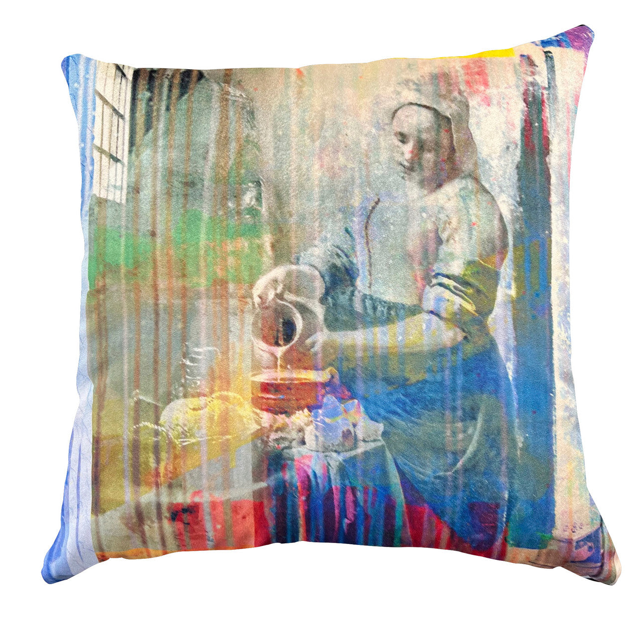 Cushion - Famous Paintings - The Milk Maid