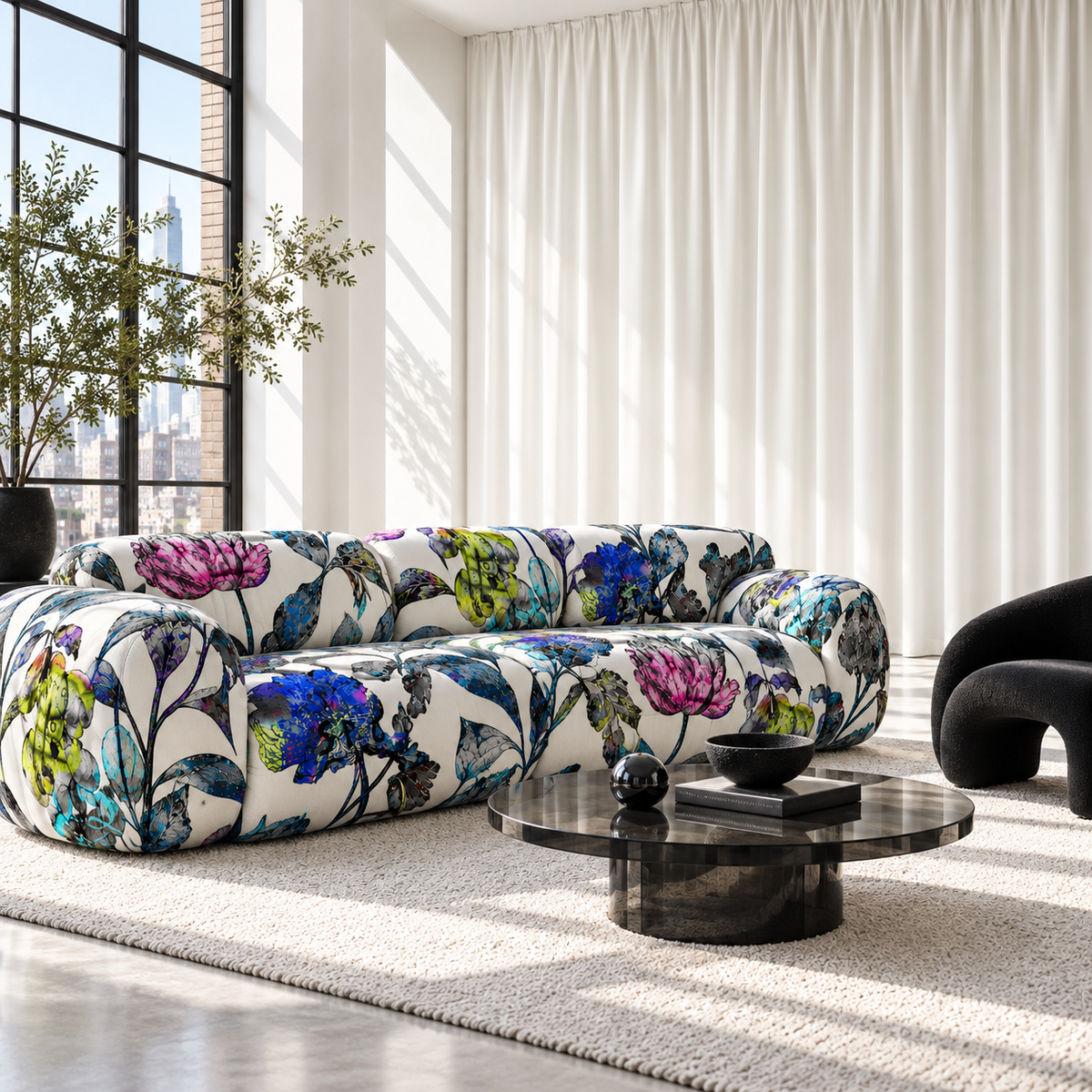 Fabric - Chiaroscuro - Fluro Light