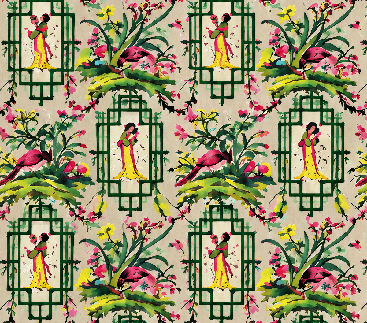 Wallpaper - Chinoiserie - Eldest Princess