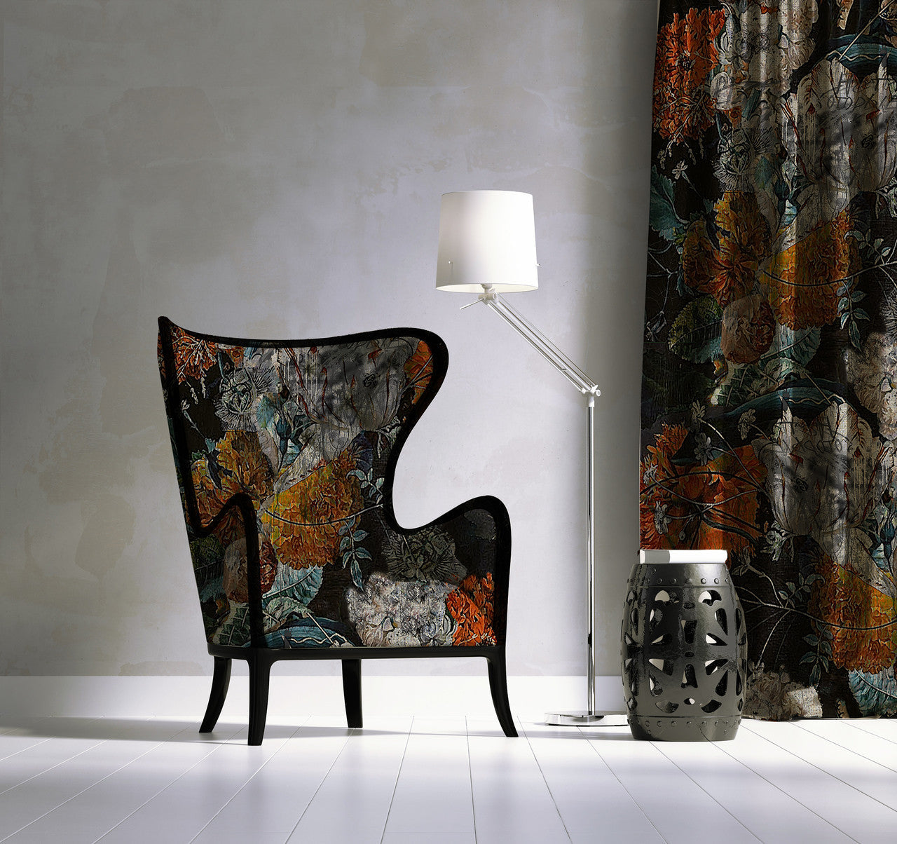 Fabric - Still Life with Flowers - Orange is the New Black