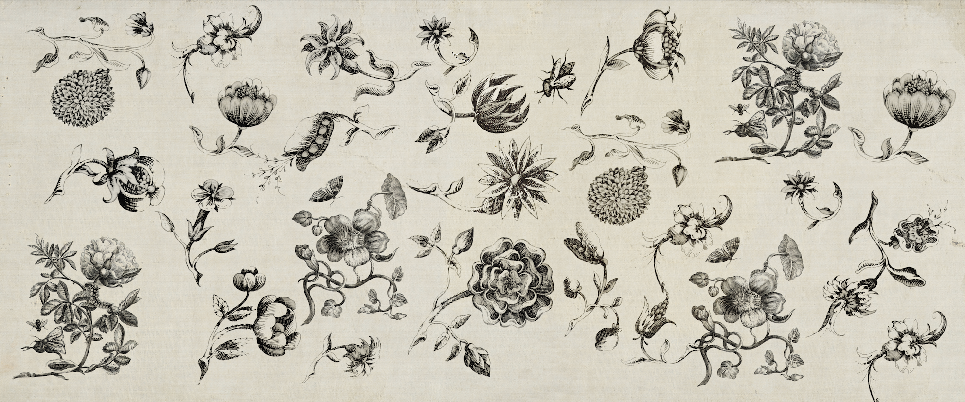 Wallpaper - Floral Ink