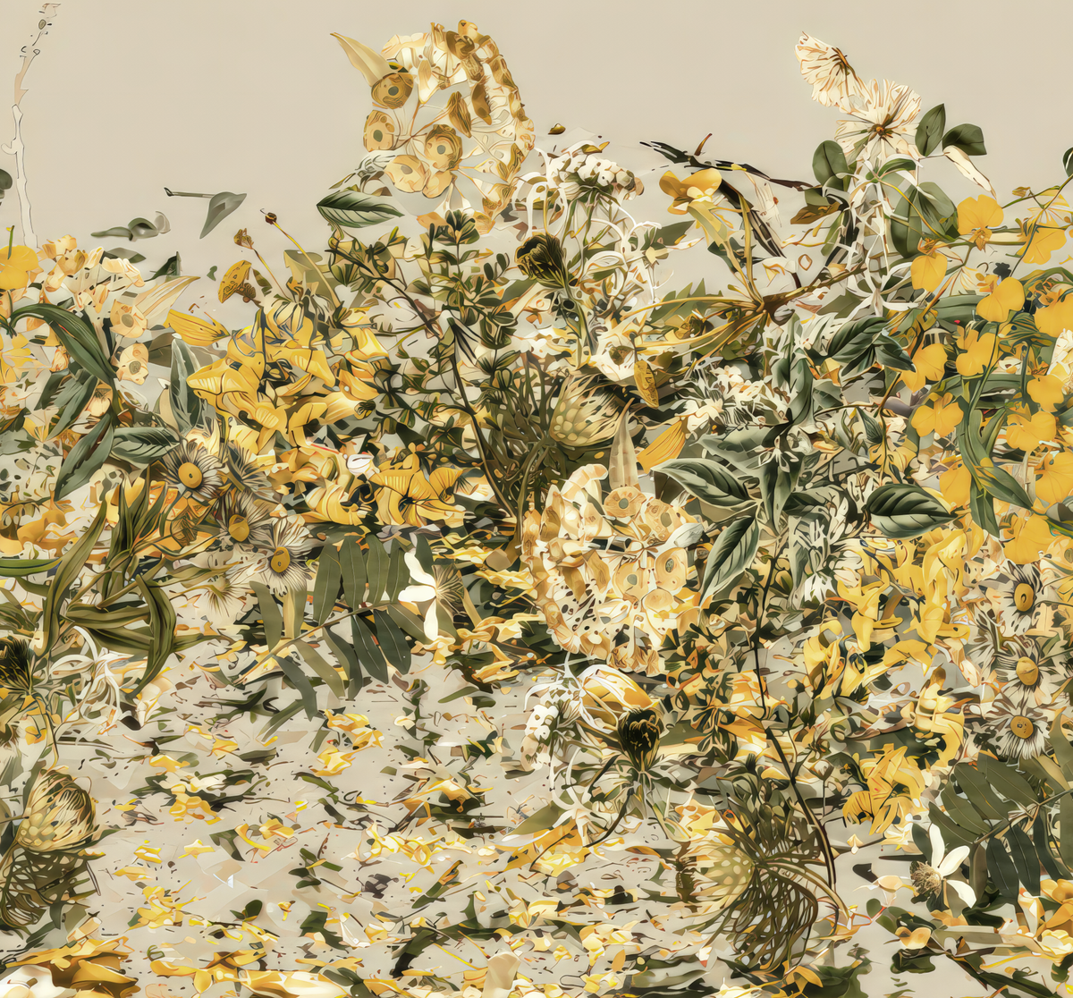 Wallpaper - Floral Explosion - Wild Honey