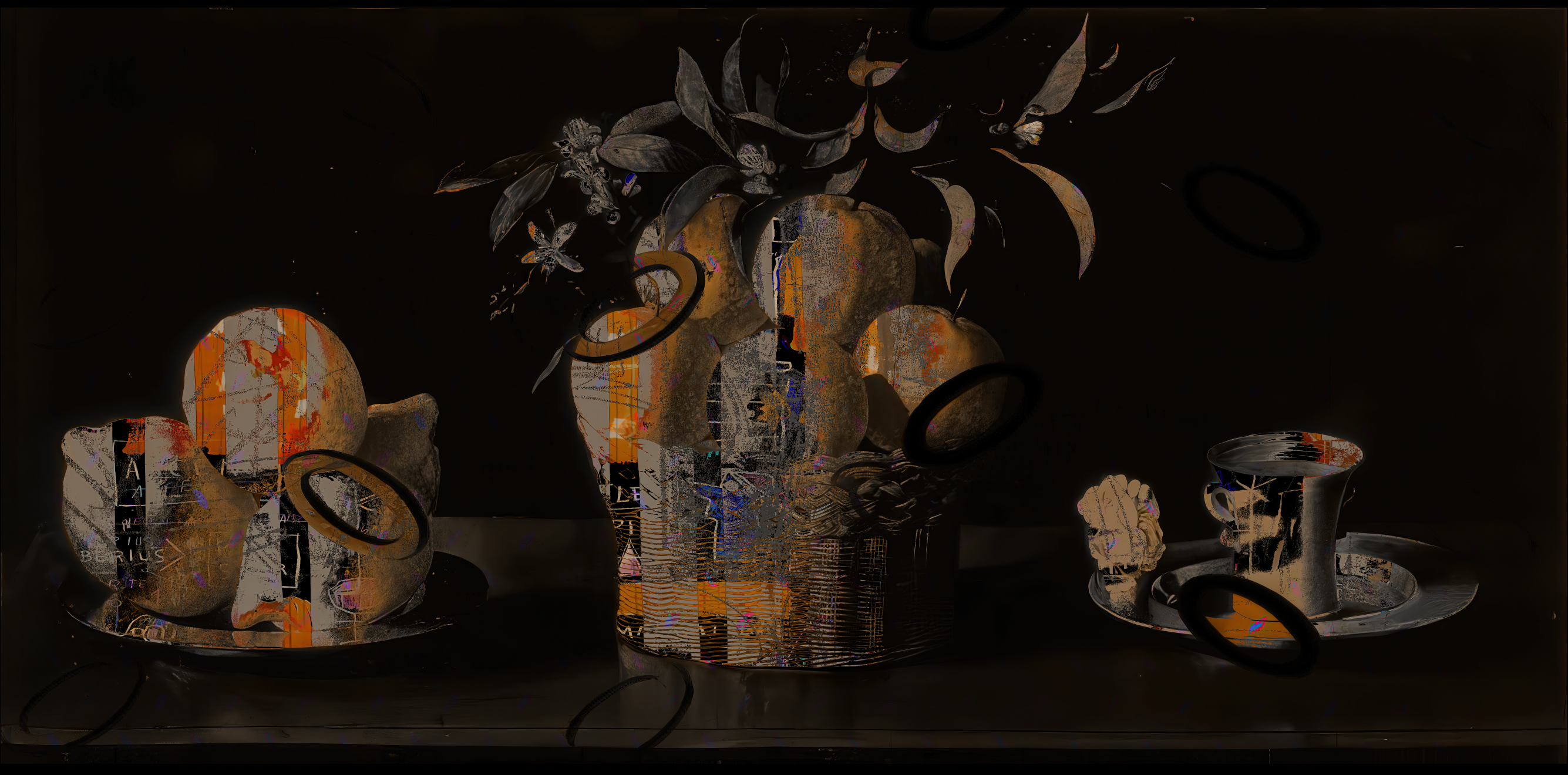 Wallpaper - Fruit Riot - Citrus Noir