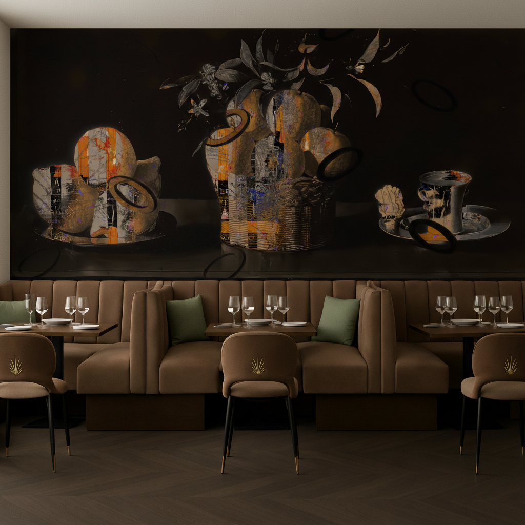 Wallpaper - Fruit Riot - Citrus Noir