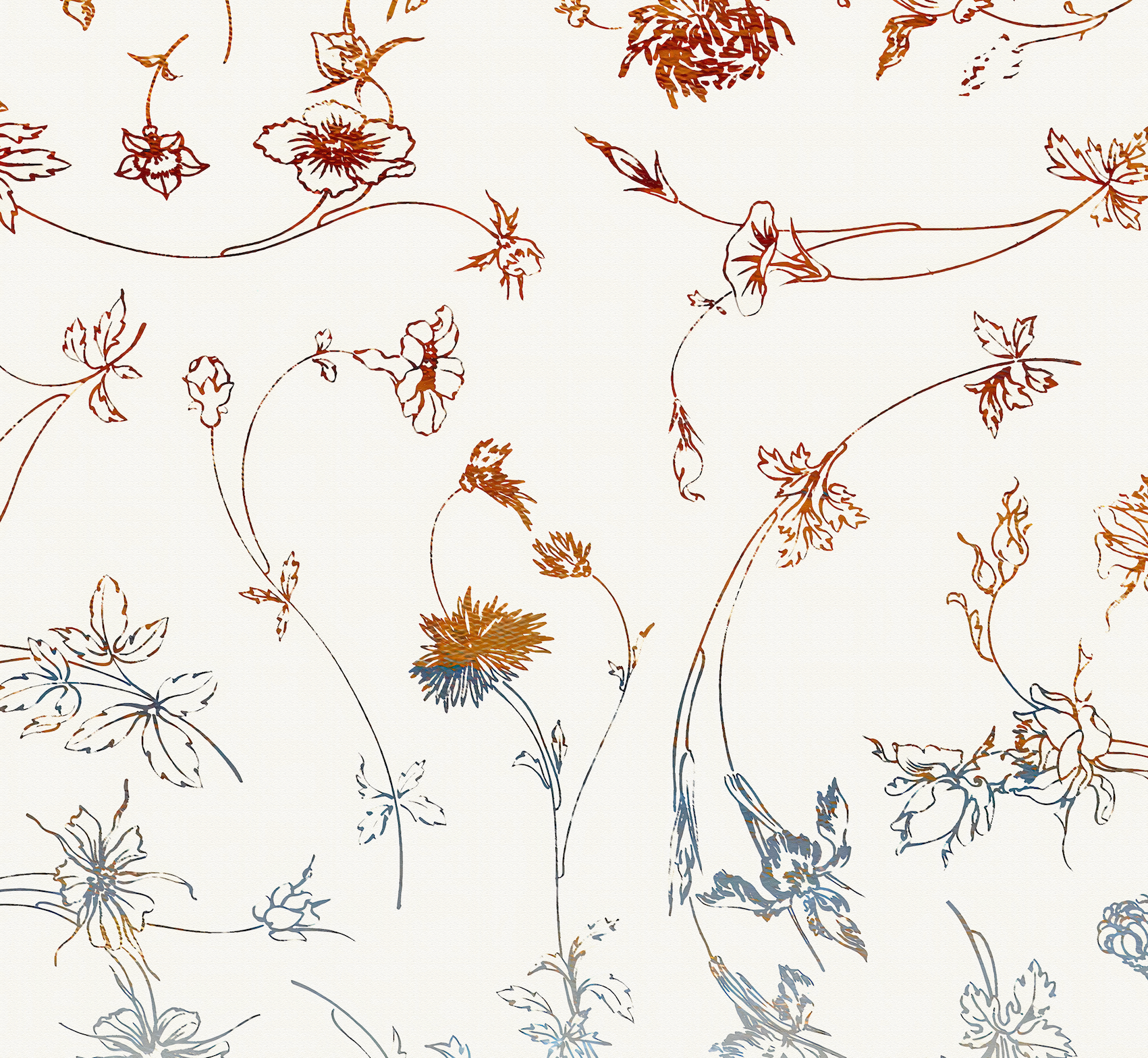 Wallpaper - Garden Etchings - Daydream