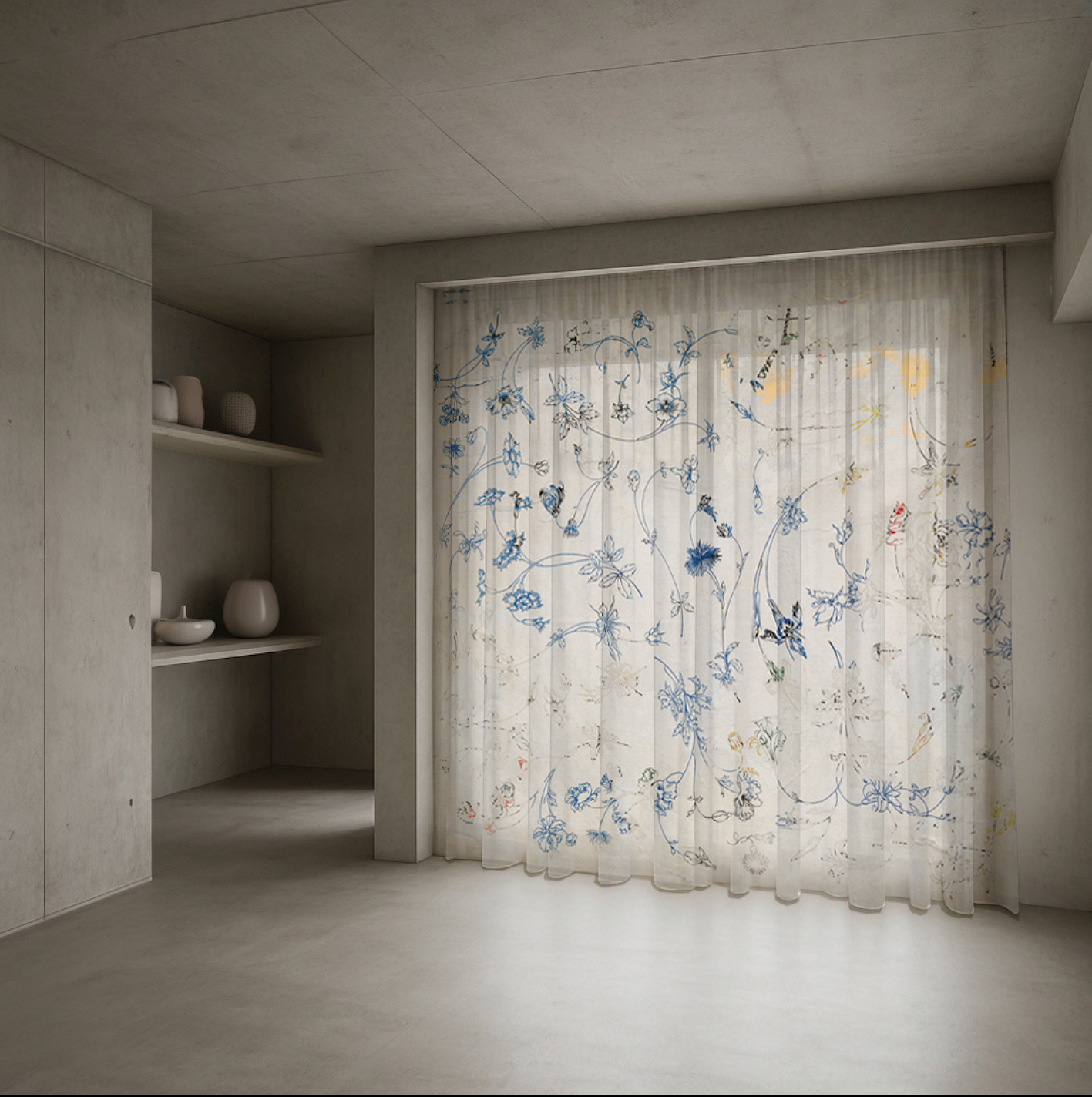 Fabric - Garden Etchings