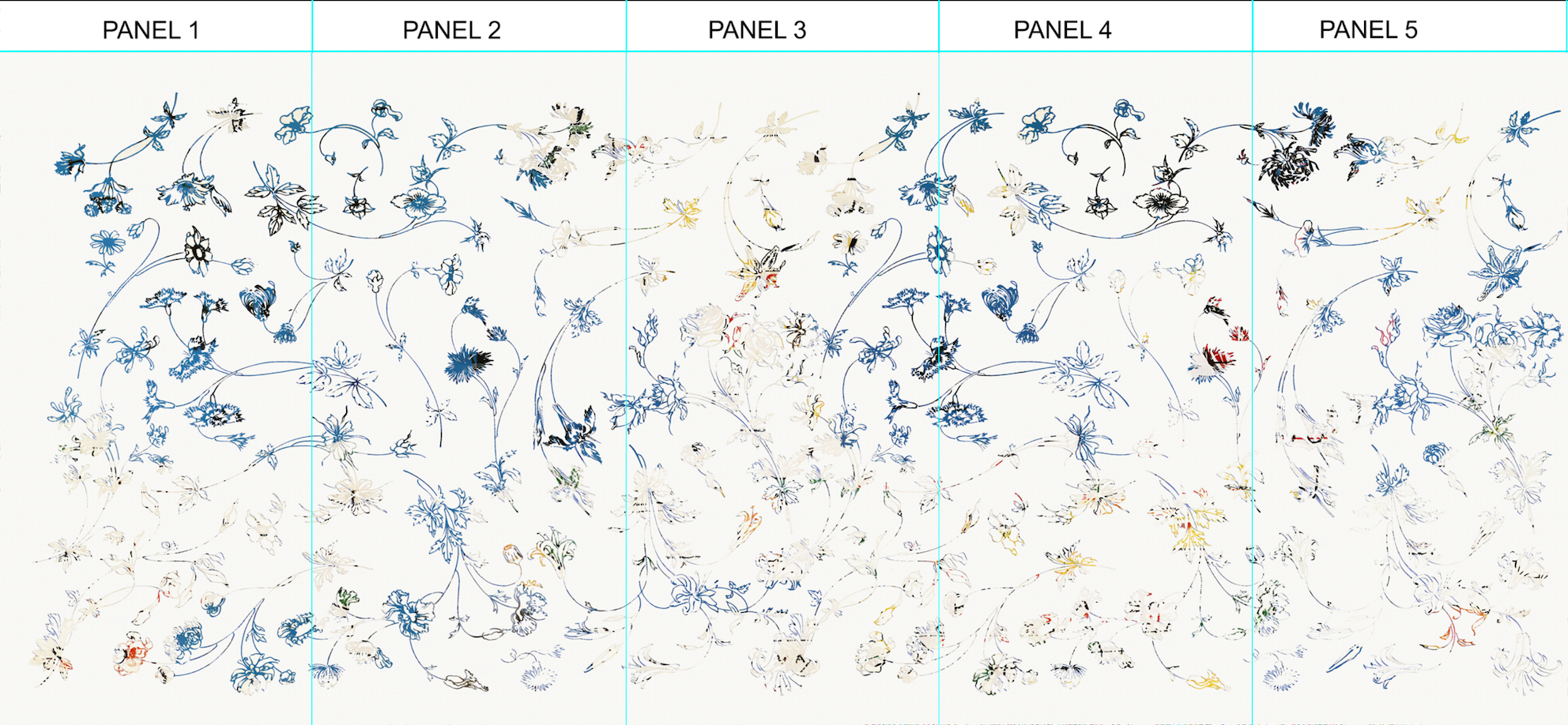 Fabric - Garden Etchings