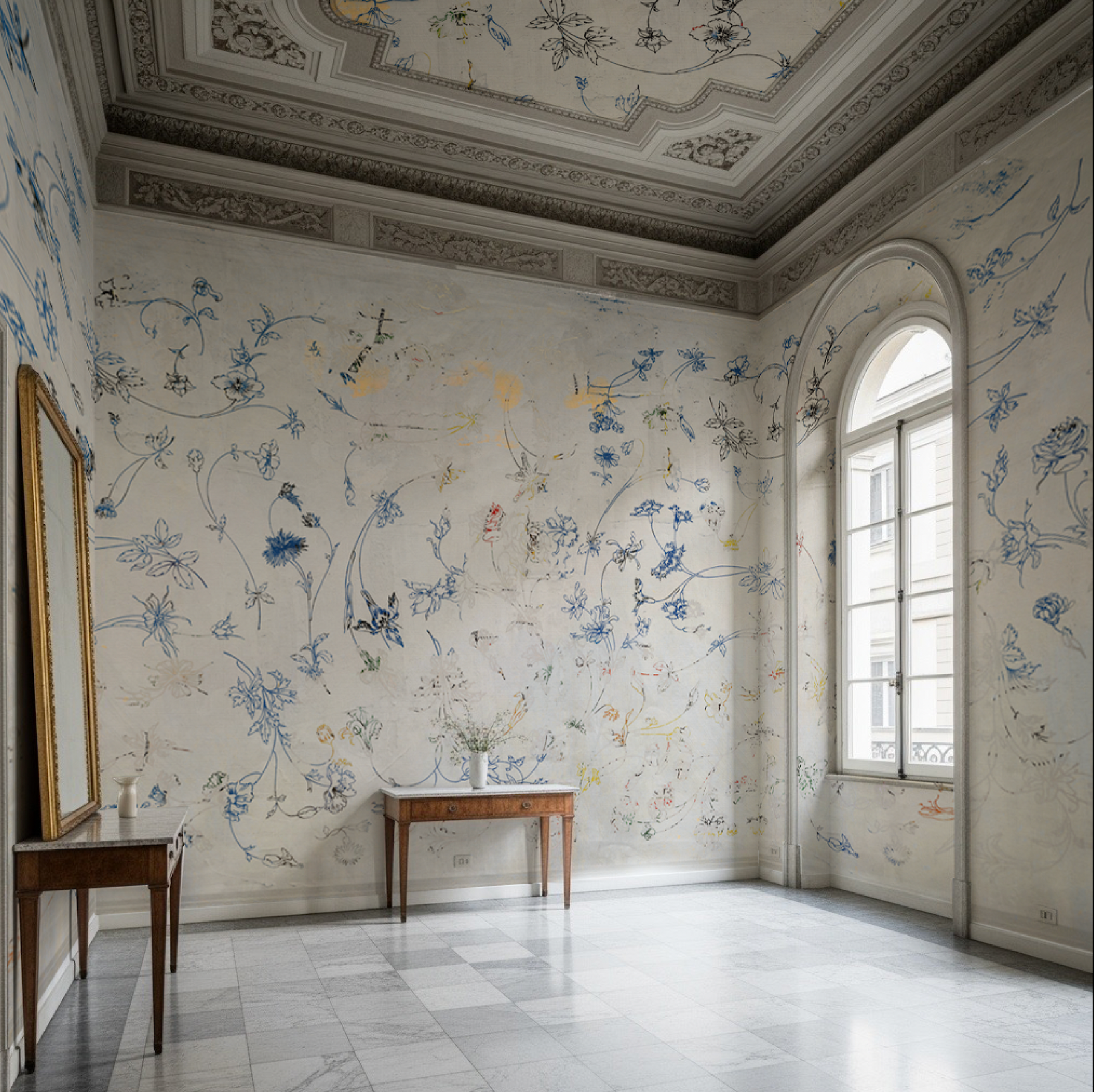 Wallpaper - Garden Etchings