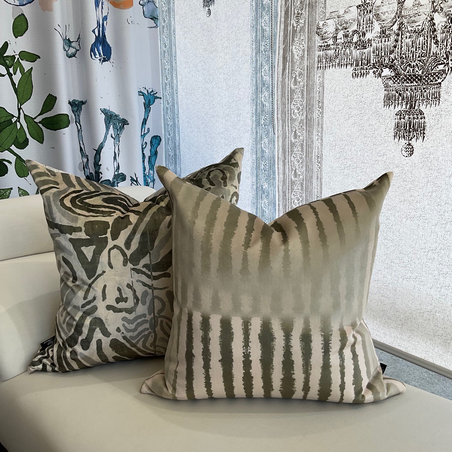 Cushion - Stone Stripes