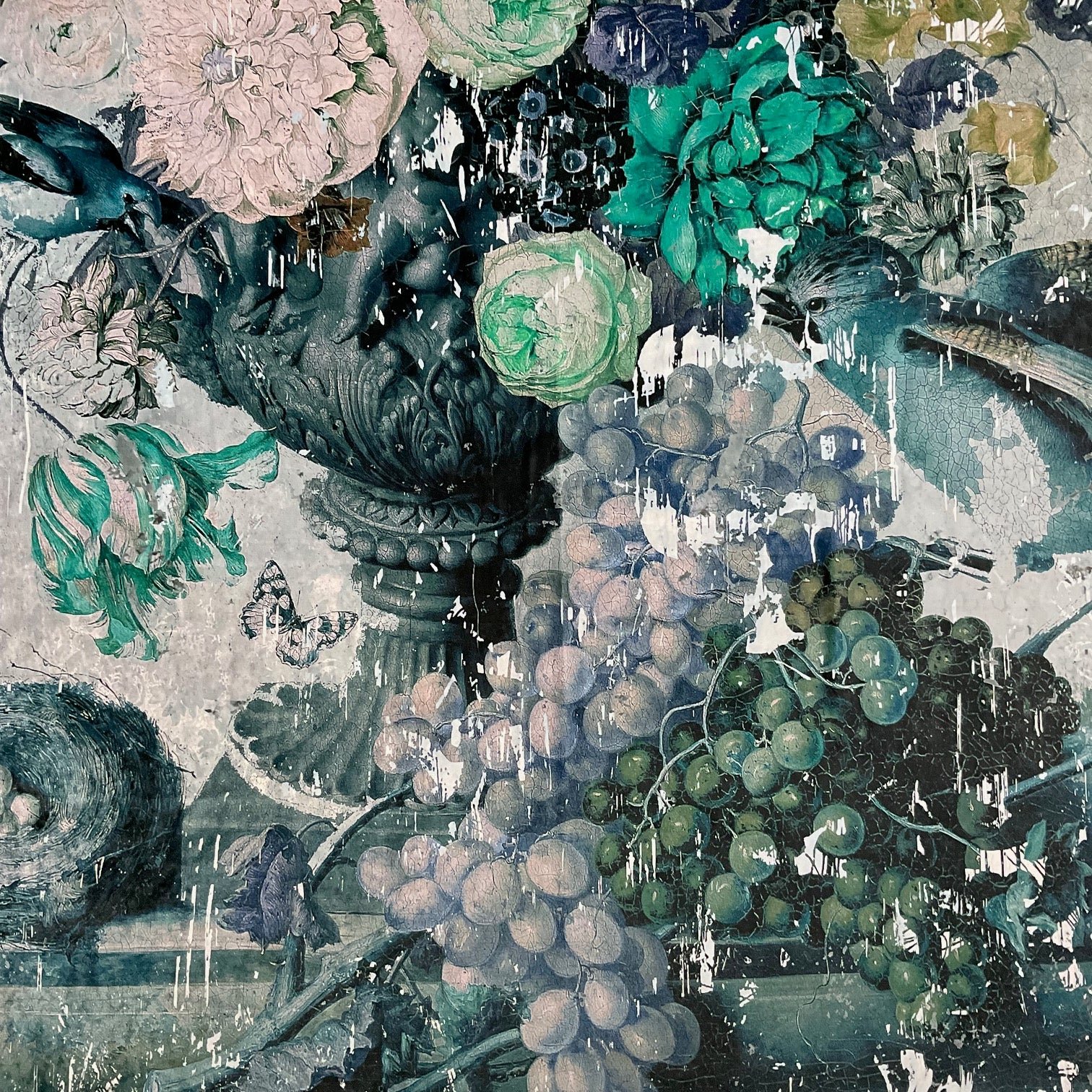 Fabric - Still Life with Flowers (Archive Drop)