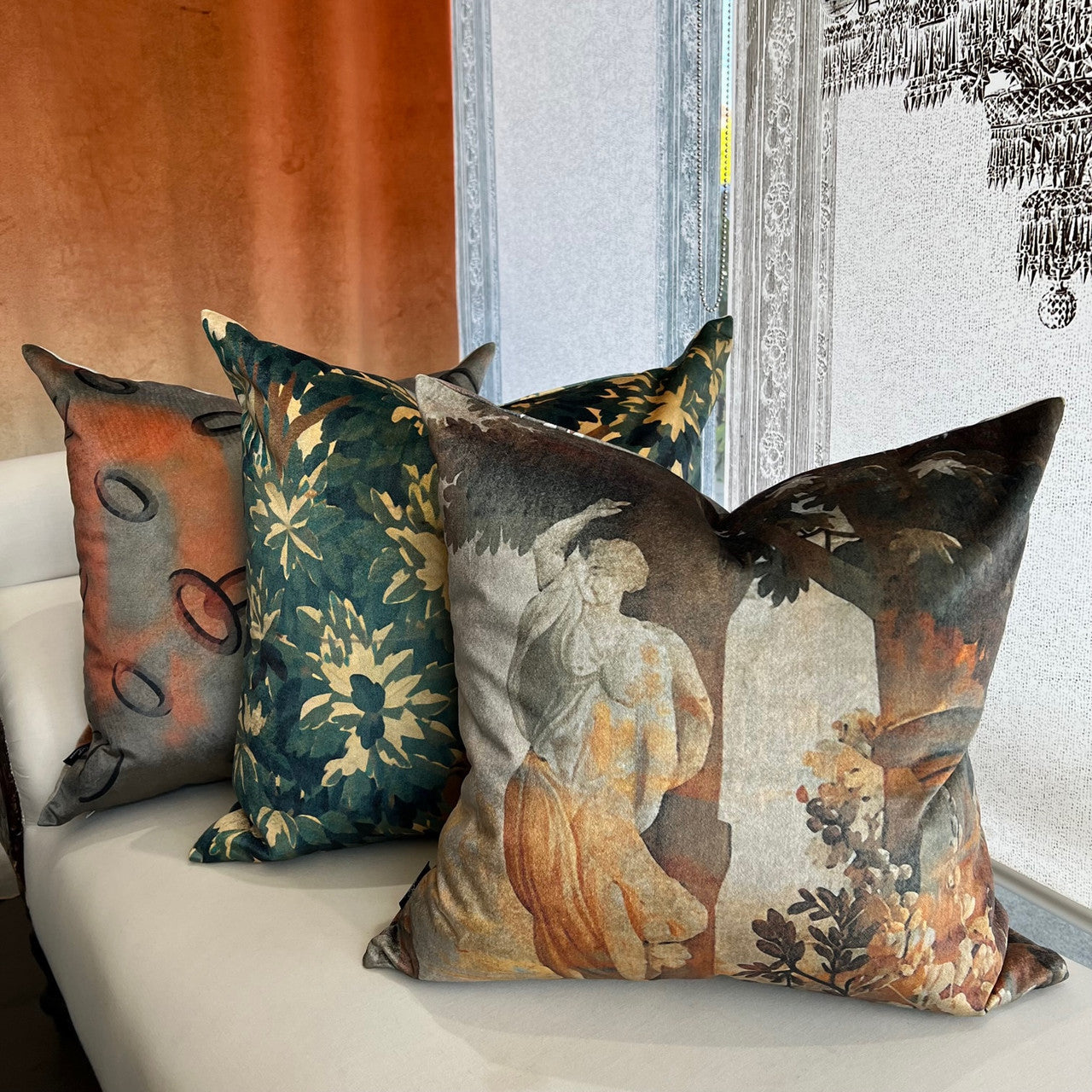 Cushion - Woven Magic - Tapestry with Cockatoo