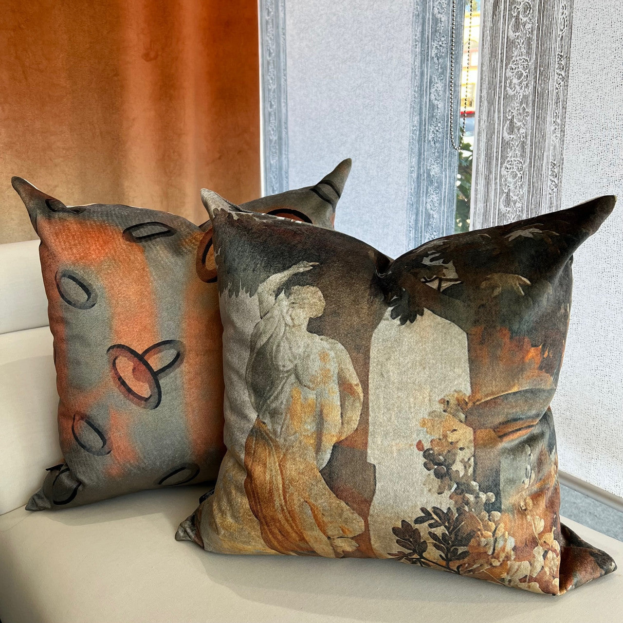 Cushion - Woven Magic - Tapestry Orange