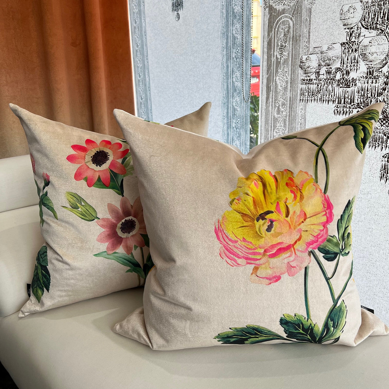 Cushion - Field Trip - Carnation