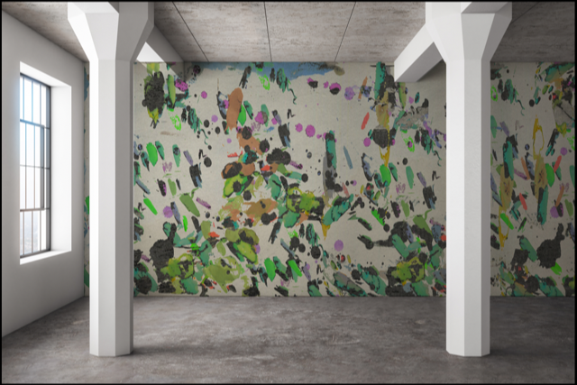 Wallpaper - Mixed Media - Water Colour Splash