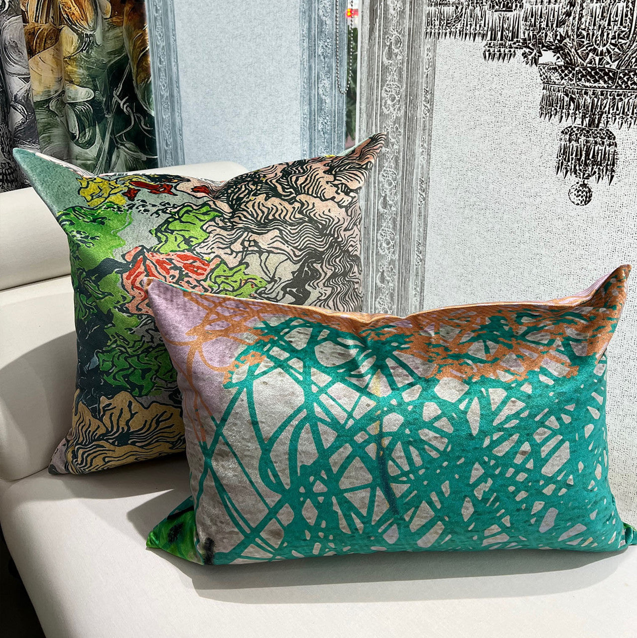 Cushion - Floating World - Oriental Rose